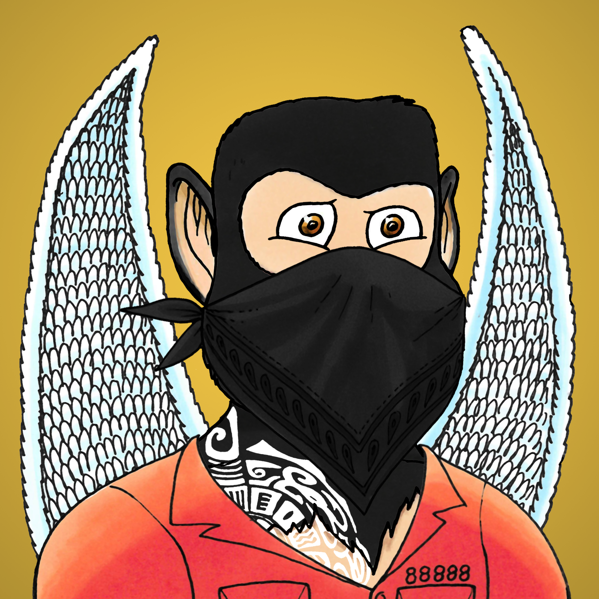 George Trosley - Jungle Freaks - Jungle Freak 1185 - NFT # 1185