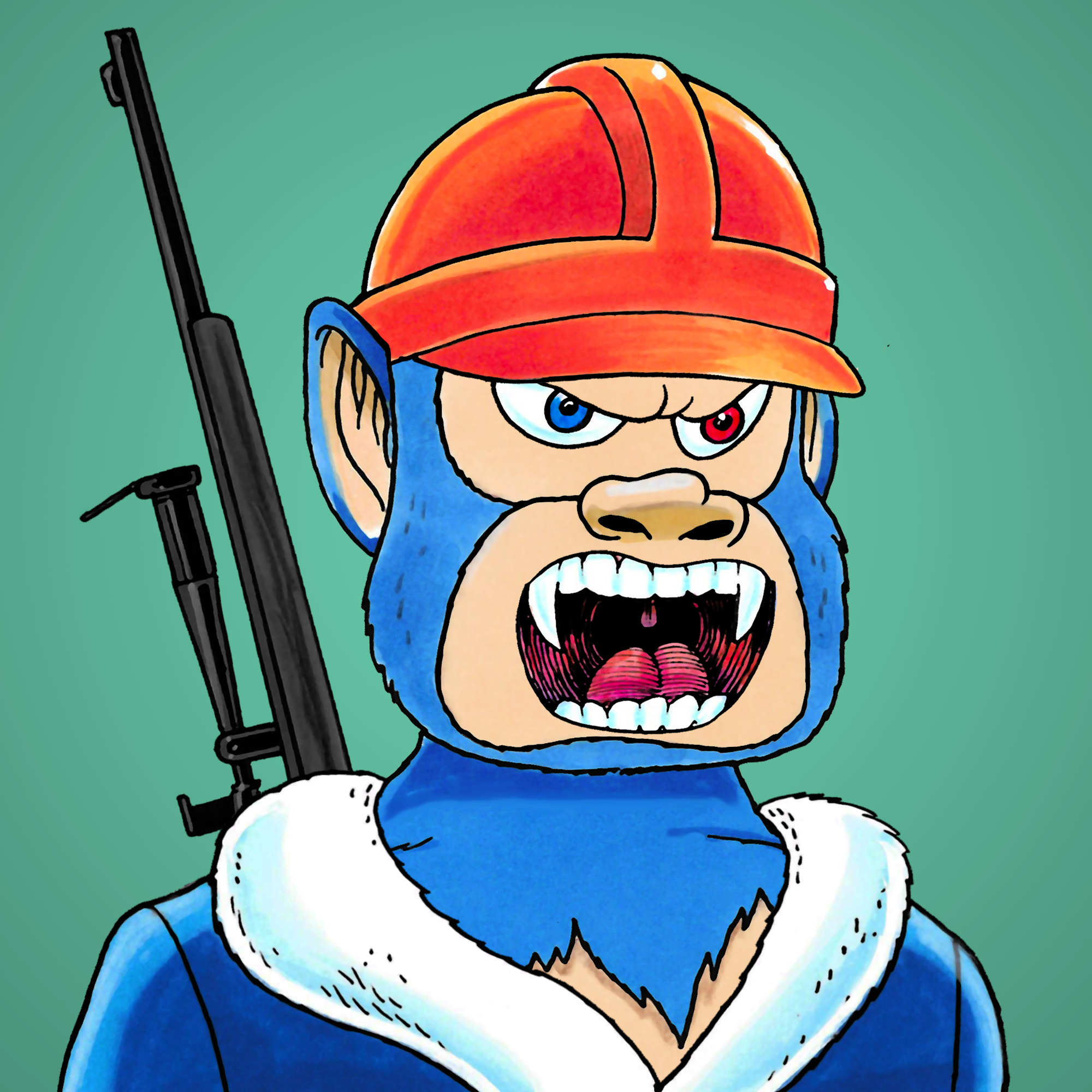 George Trosley - Jungle Freaks - Jungle Freak 1186 - NFT # 1186