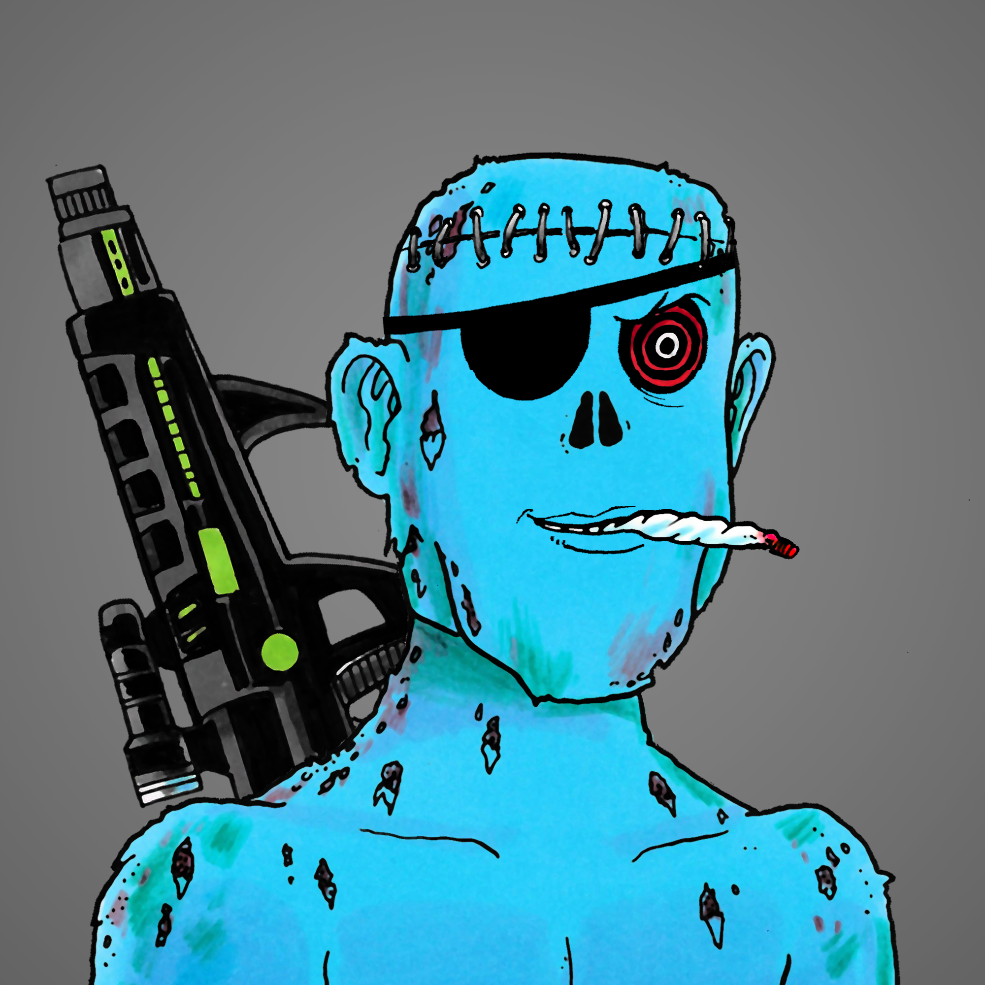 George Trosley - Jungle Freaks - Jungle Freak 1193 - NFT # 1193