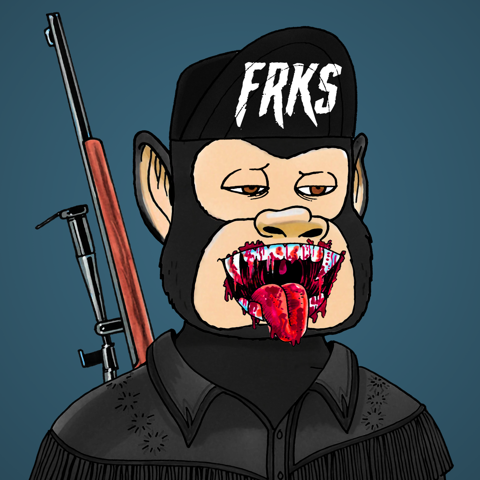 George Trosley - Jungle Freaks - Jungle Freak 1202 - NFT # 1202