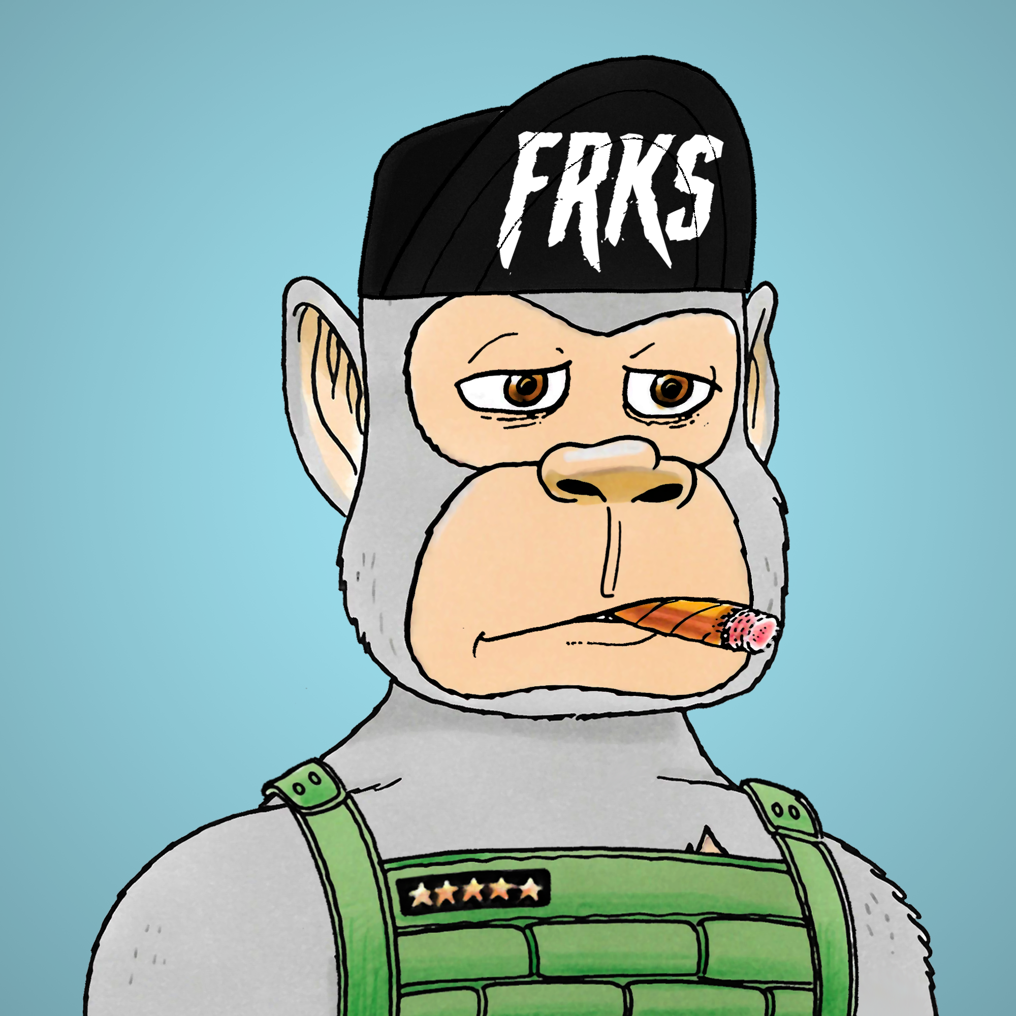 George Trosley - Jungle Freaks - Jungle Freak 1206 - NFT # 1206