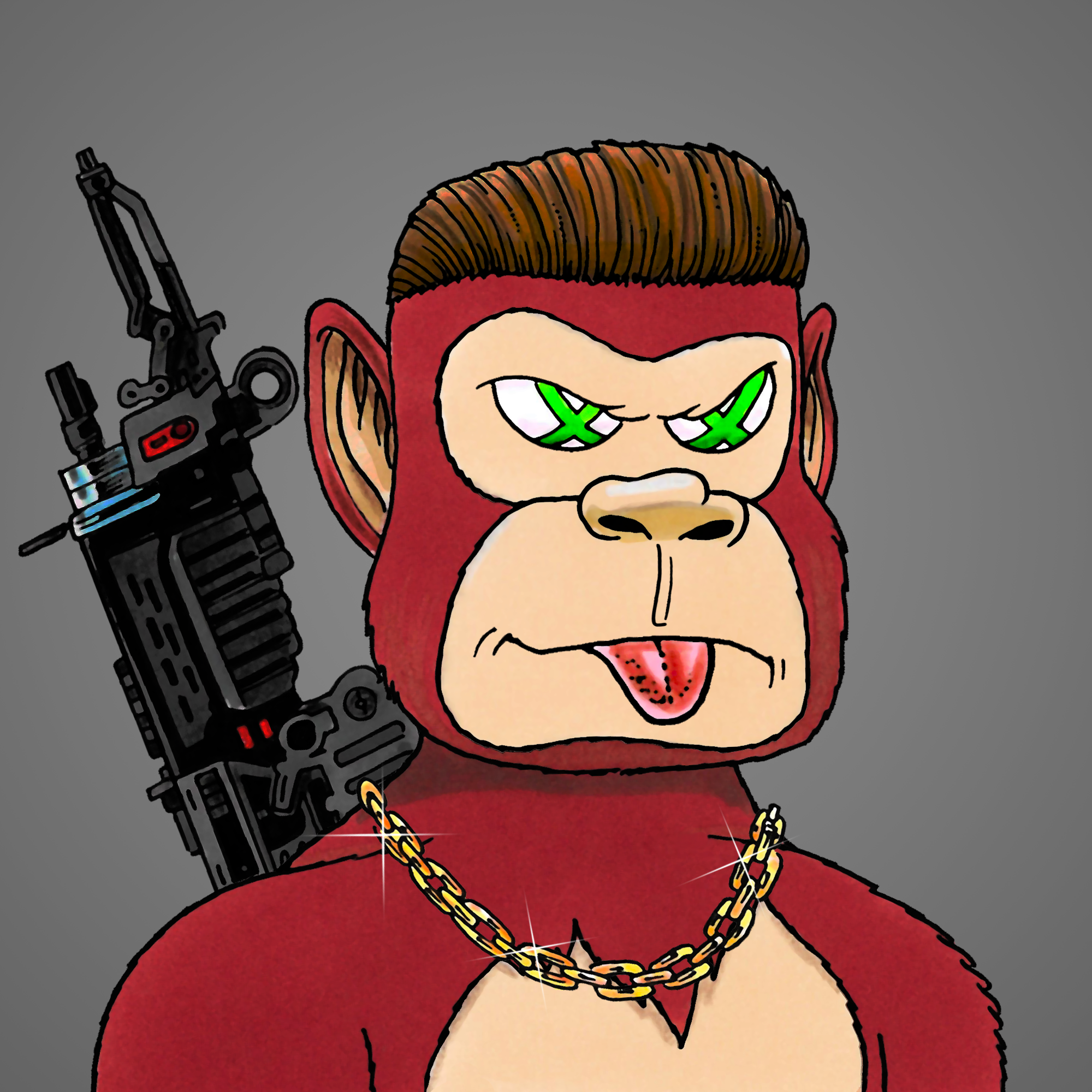 George Trosley - Jungle Freaks - Jungle Freak 1209 - NFT # 1209