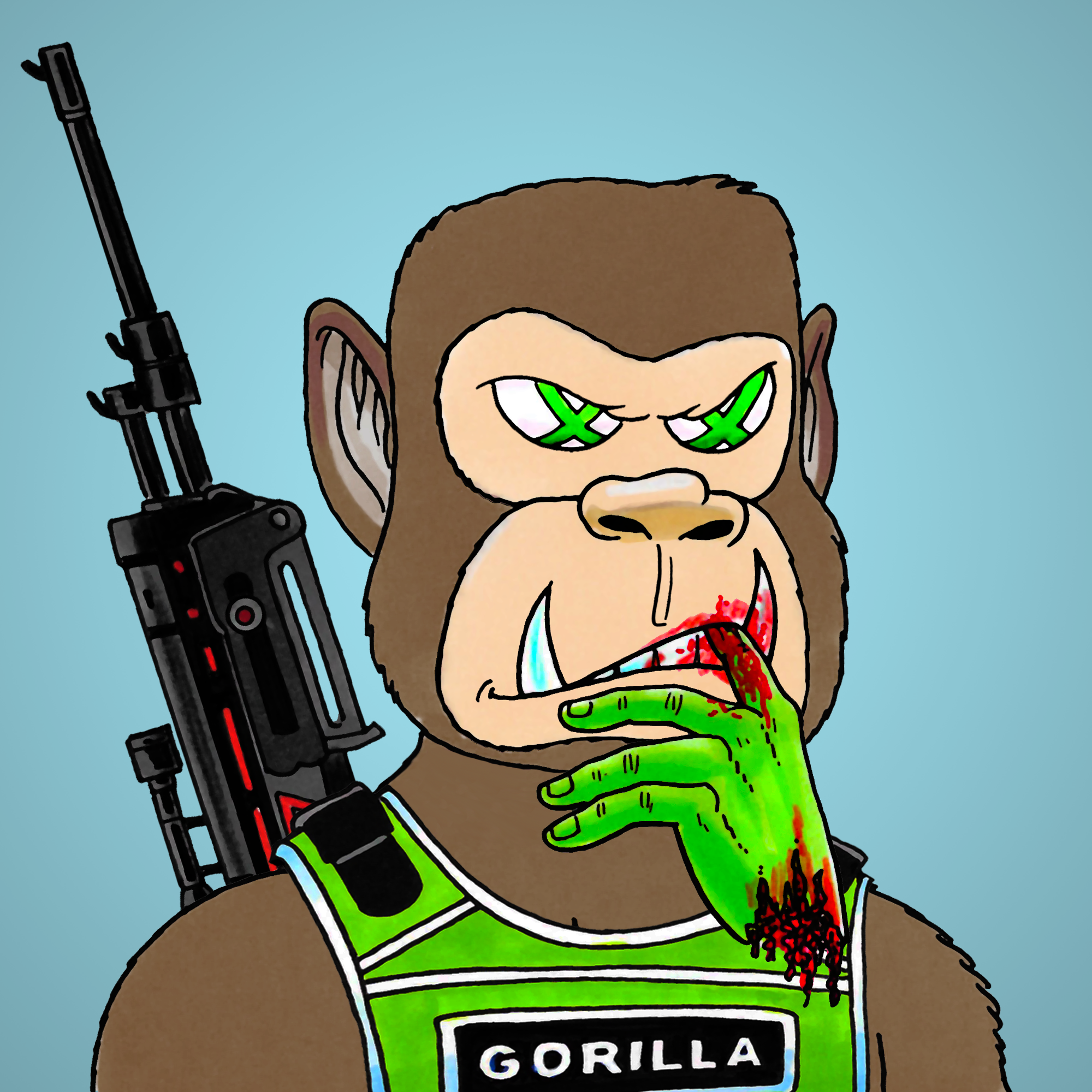 George Trosley - Jungle Freaks - Jungle Freak 1212 - NFT # 1212