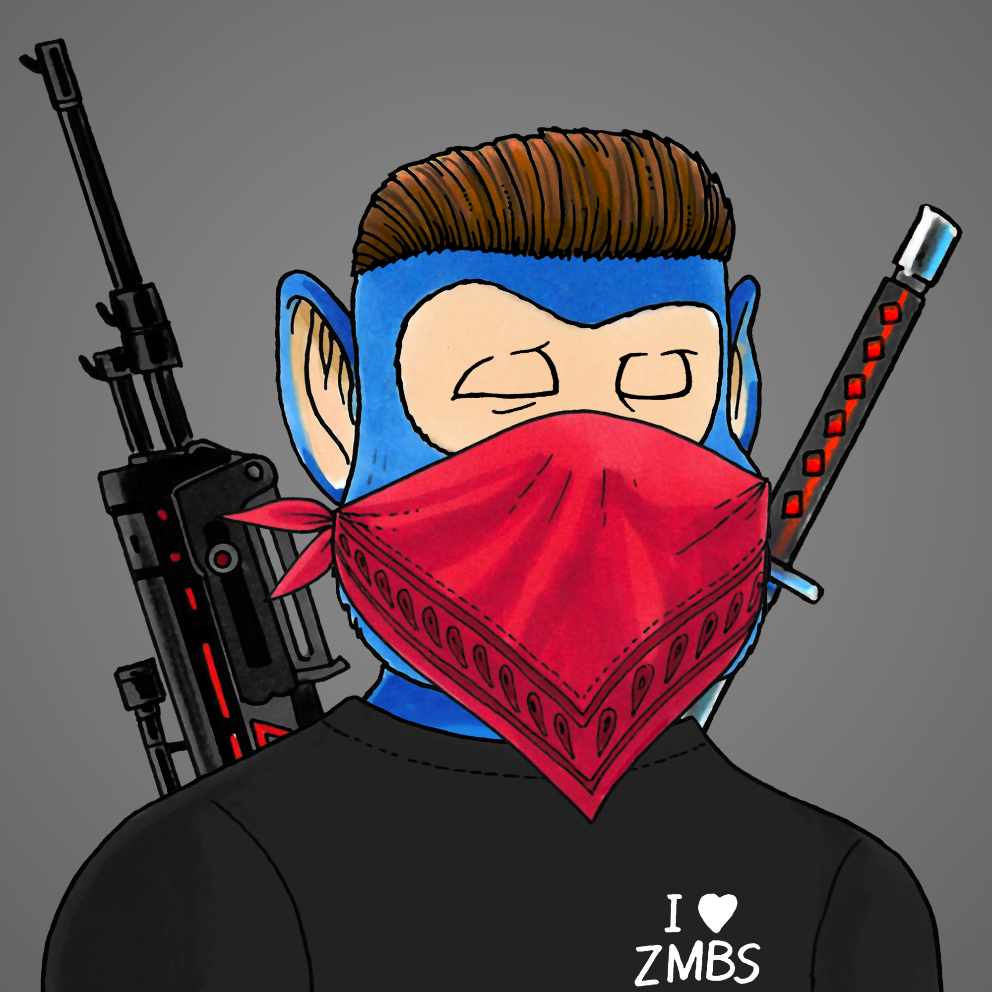 George Trosley - Jungle Freaks - Jungle Freak 1223 - NFT # 1223