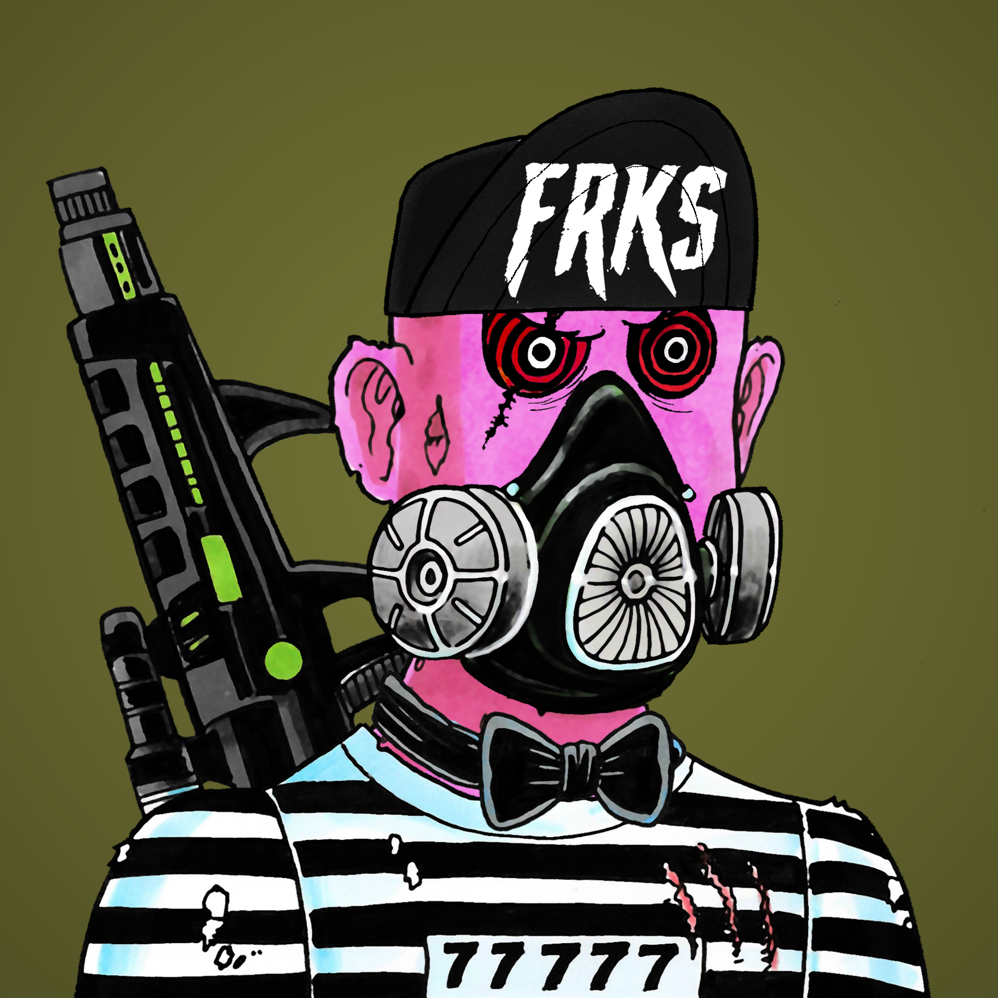 George Trosley - Jungle Freaks - Jungle Freak 1224 - NFT # 1224