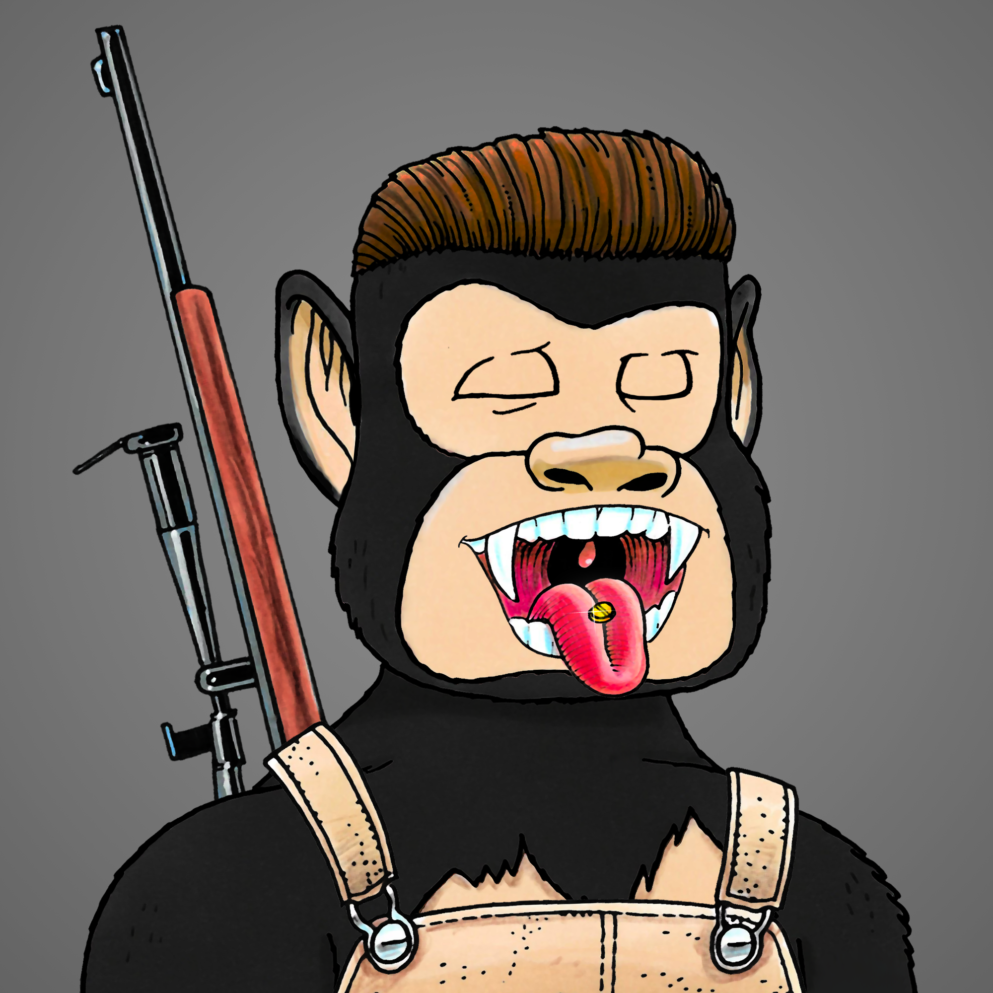 George Trosley - Jungle Freaks - Jungle Freak 1226 - NFT # 1226