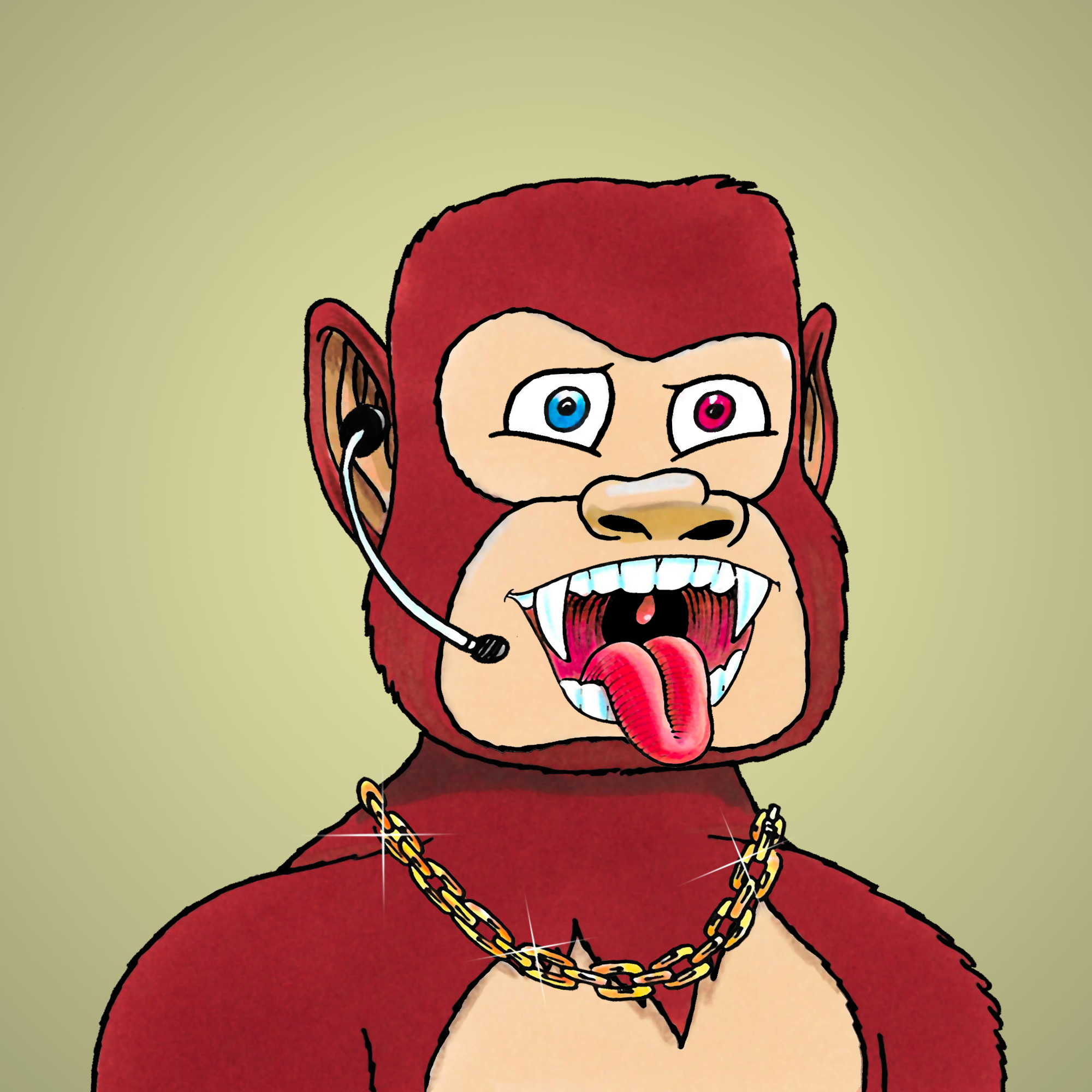 George Trosley - Jungle Freaks - Jungle Freak 1231 - NFT # 1231