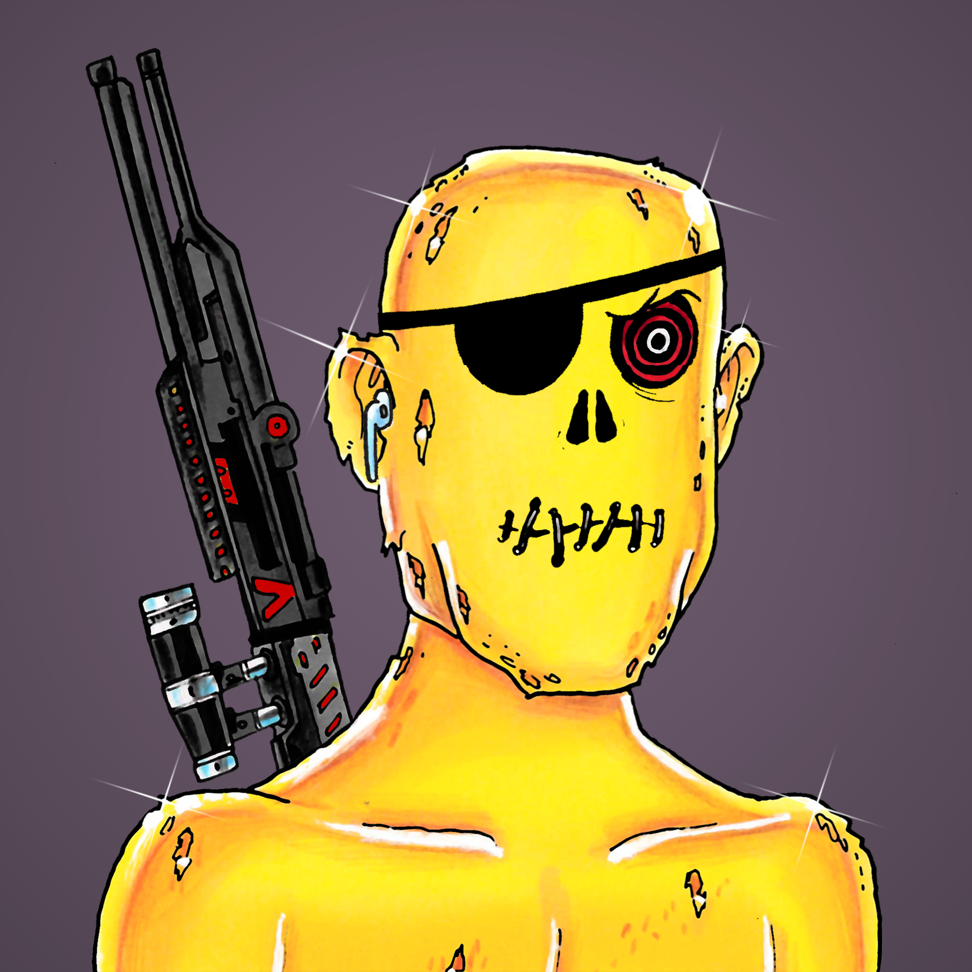 George Trosley - Jungle Freaks - Jungle Freak 1233 - NFT # 1233