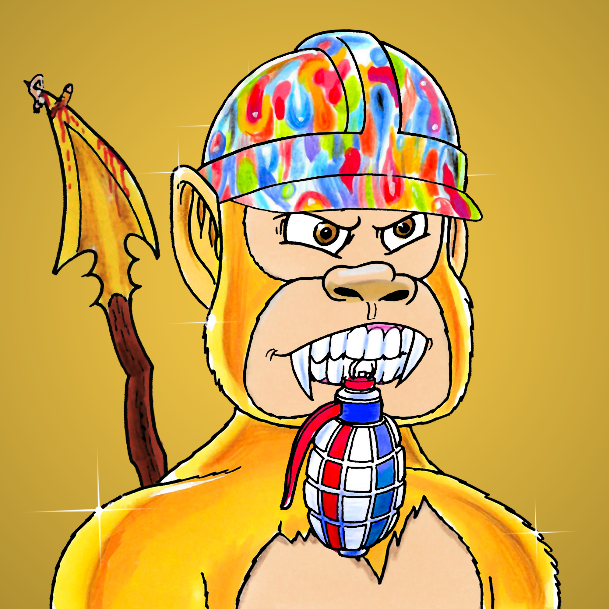 George Trosley - Jungle Freaks - Jungle Freak 1239 - NFT # 1239