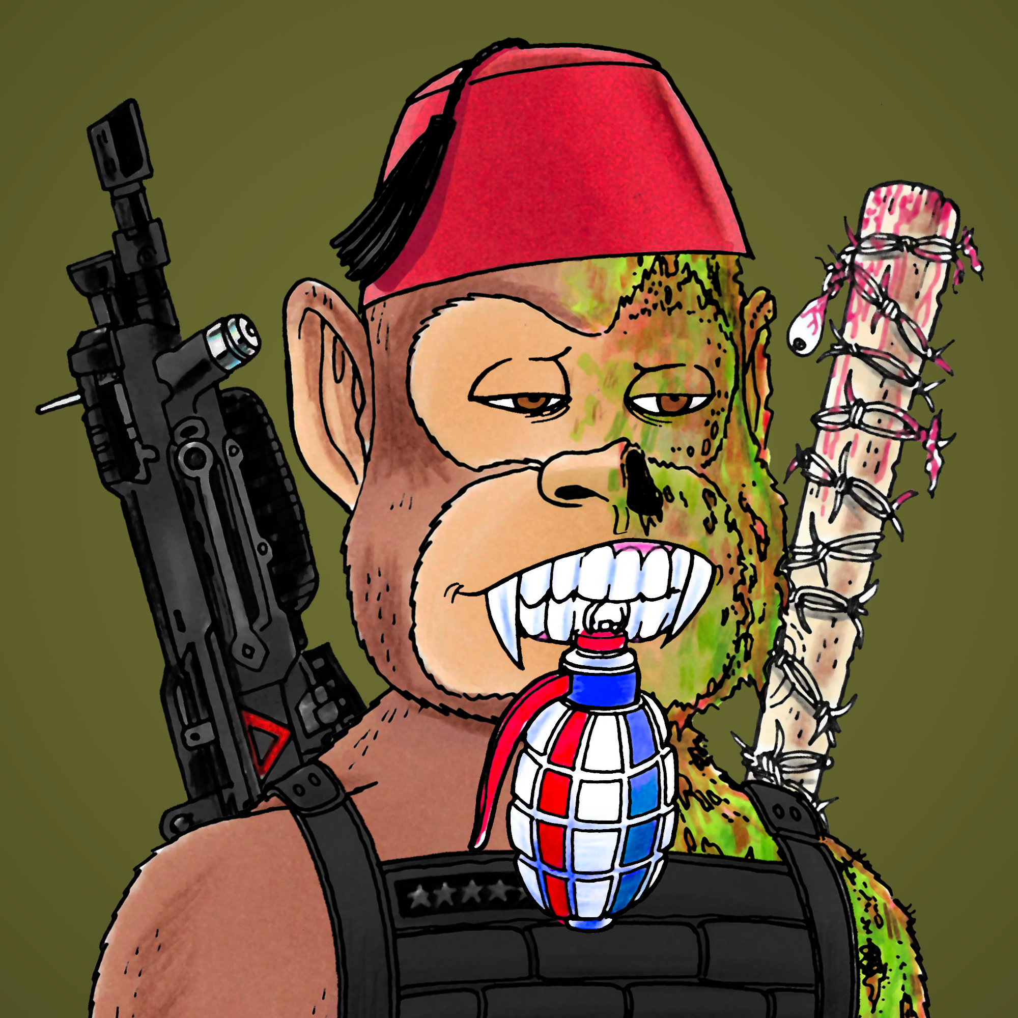 George Trosley - Jungle Freaks - Jungle Freak 124 - NFT # 124