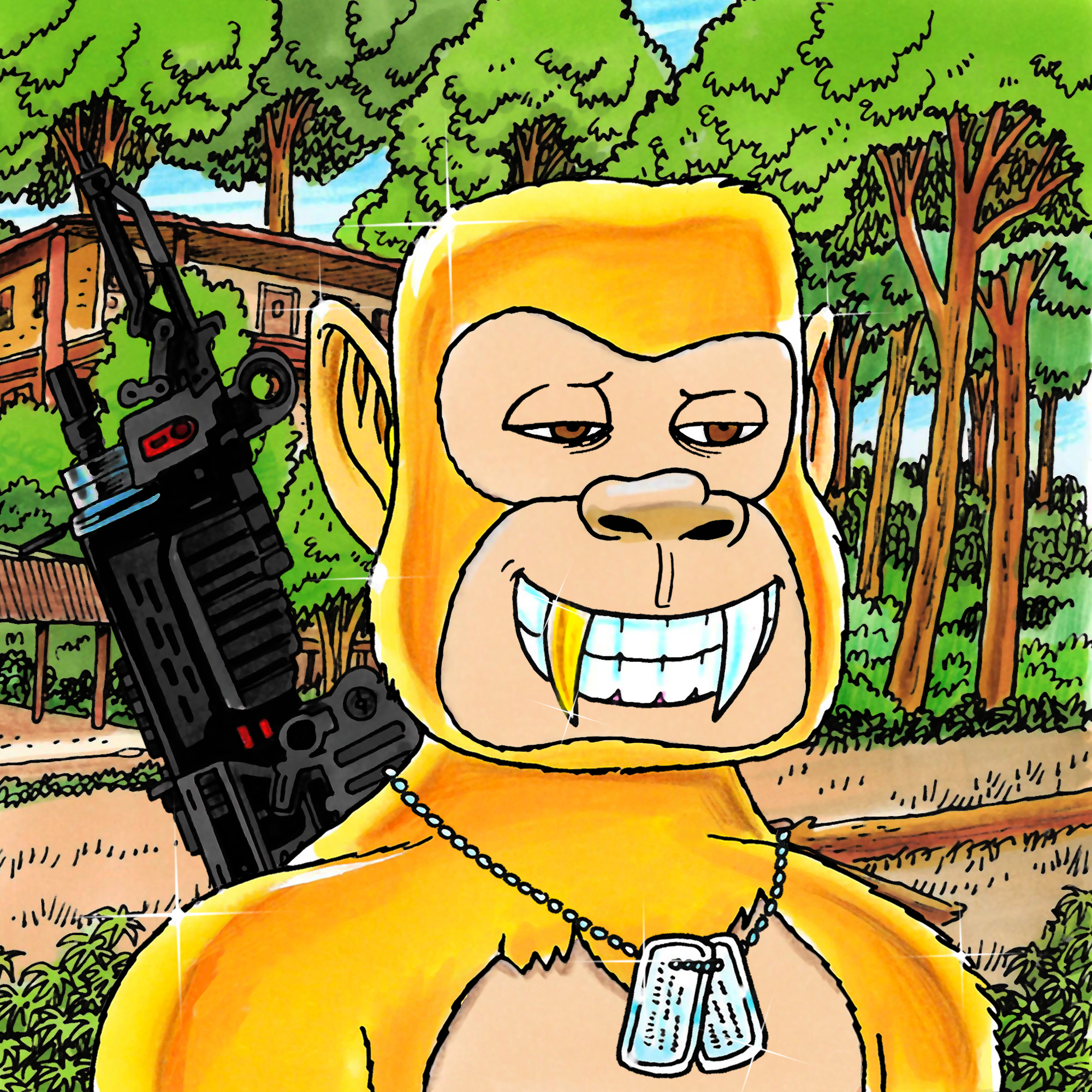 George Trosley - Jungle Freaks - Jungle Freak 1247 - NFT # 1247