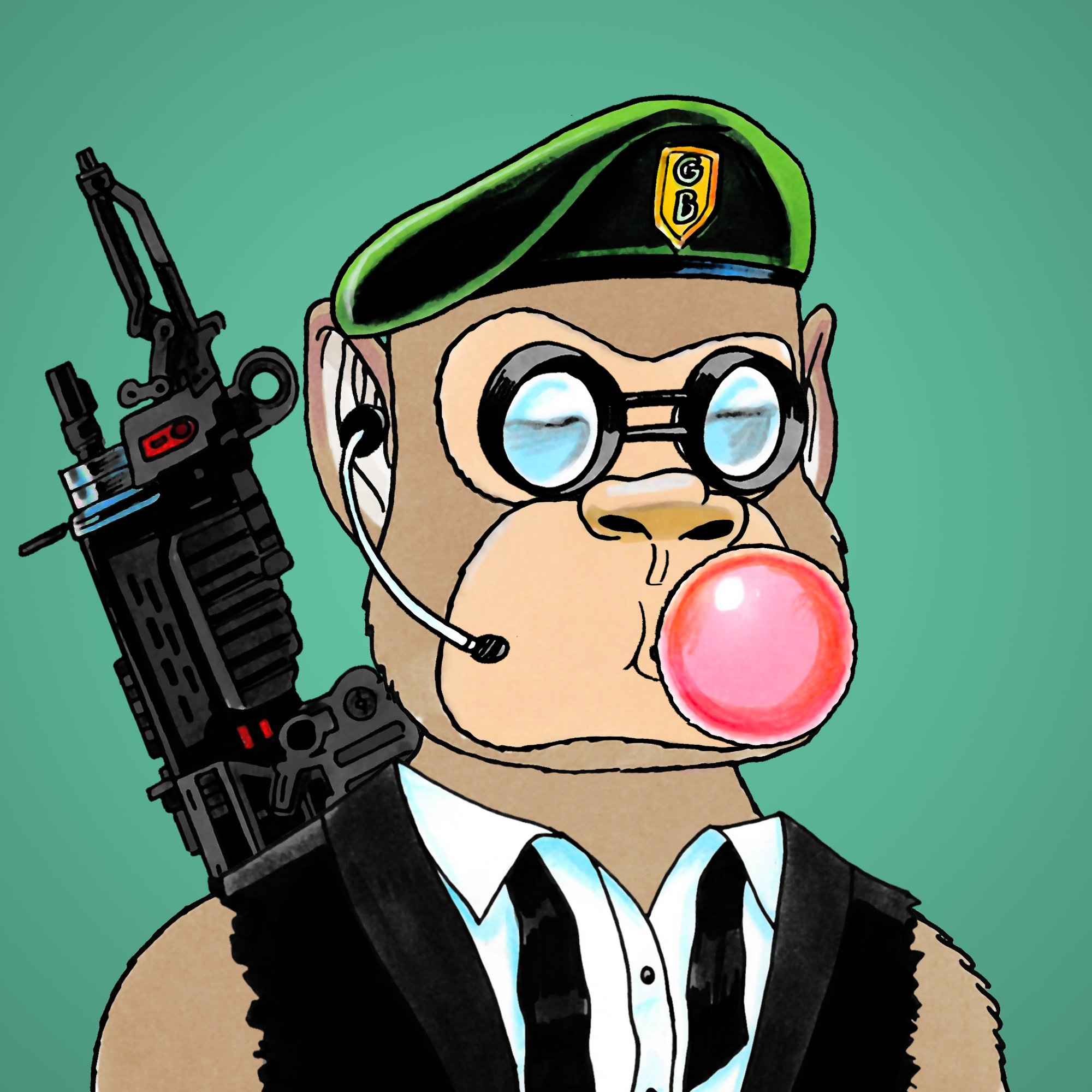 George Trosley - Jungle Freaks - Jungle Freak 1249 - NFT # 1249