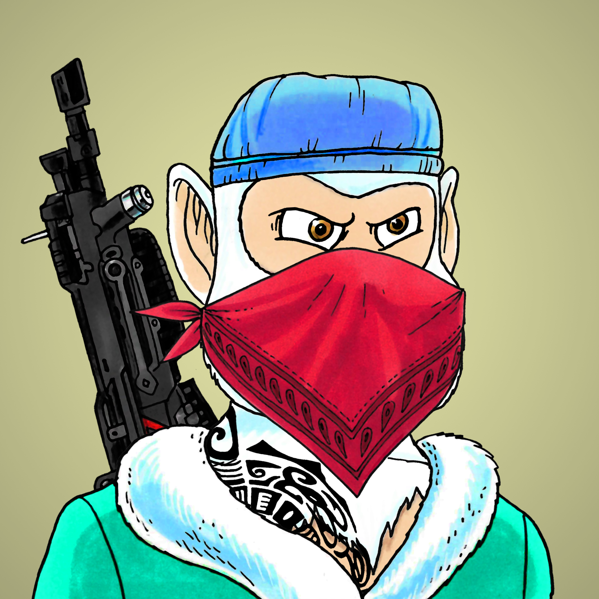 George Trosley - Jungle Freaks - Jungle Freak 1251 - NFT # 1251