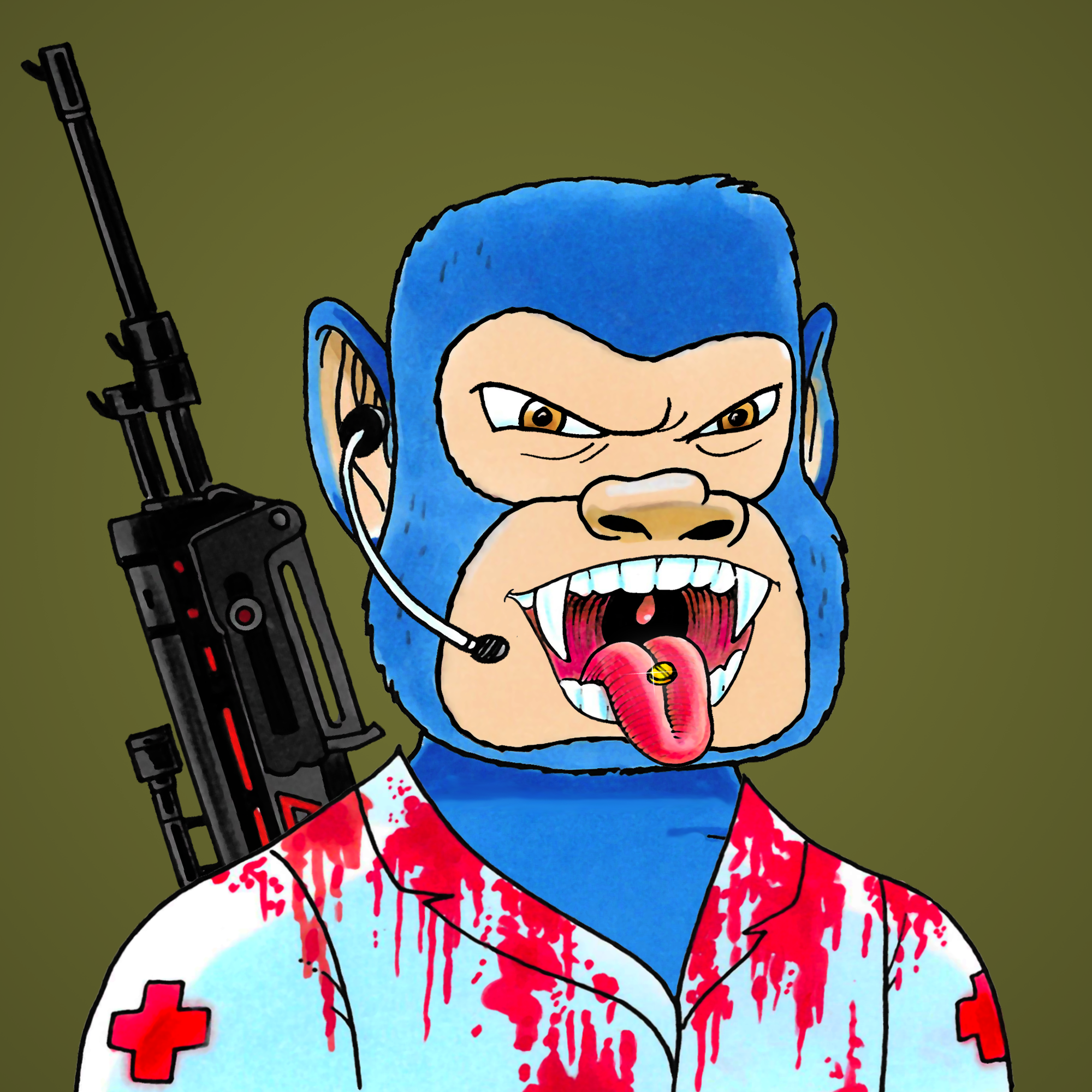 George Trosley - Jungle Freaks - Jungle Freak 1255 - NFT # 1255