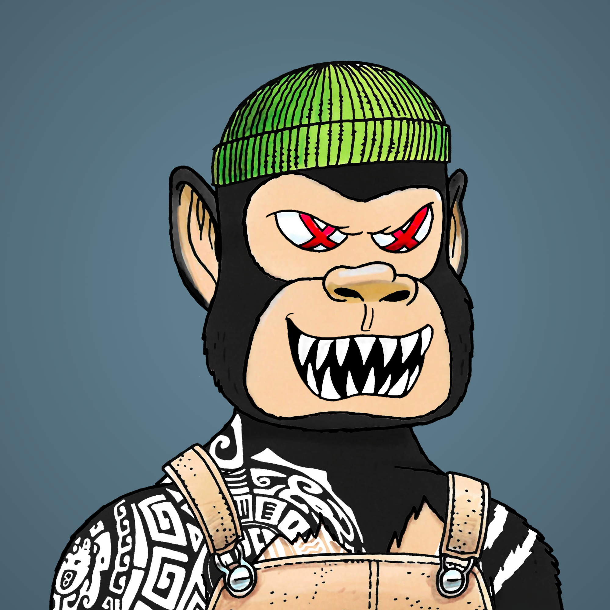 George Trosley - Jungle Freaks - Jungle Freak 1262 - NFT # 1262