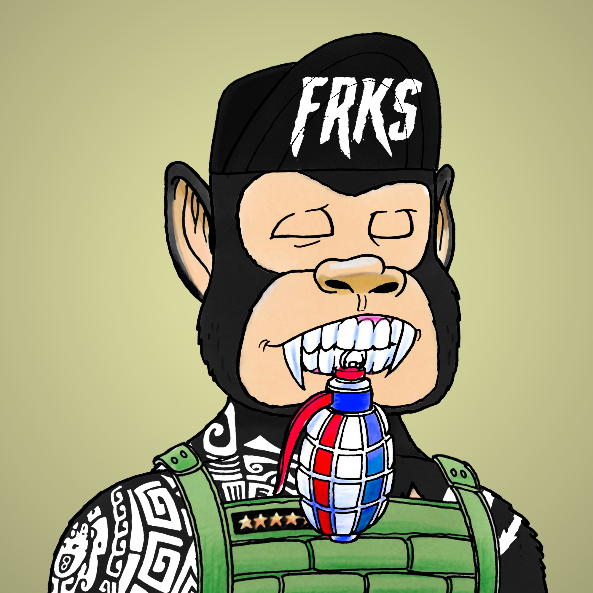 George Trosley - Jungle Freaks - Jungle Freak 1269 - NFT # 1269