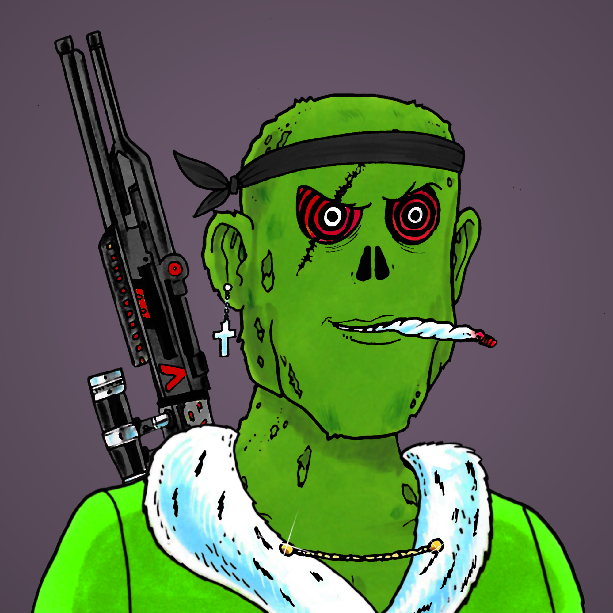 George Trosley - Jungle Freaks - Jungle Freak 1275 - NFT # 1275