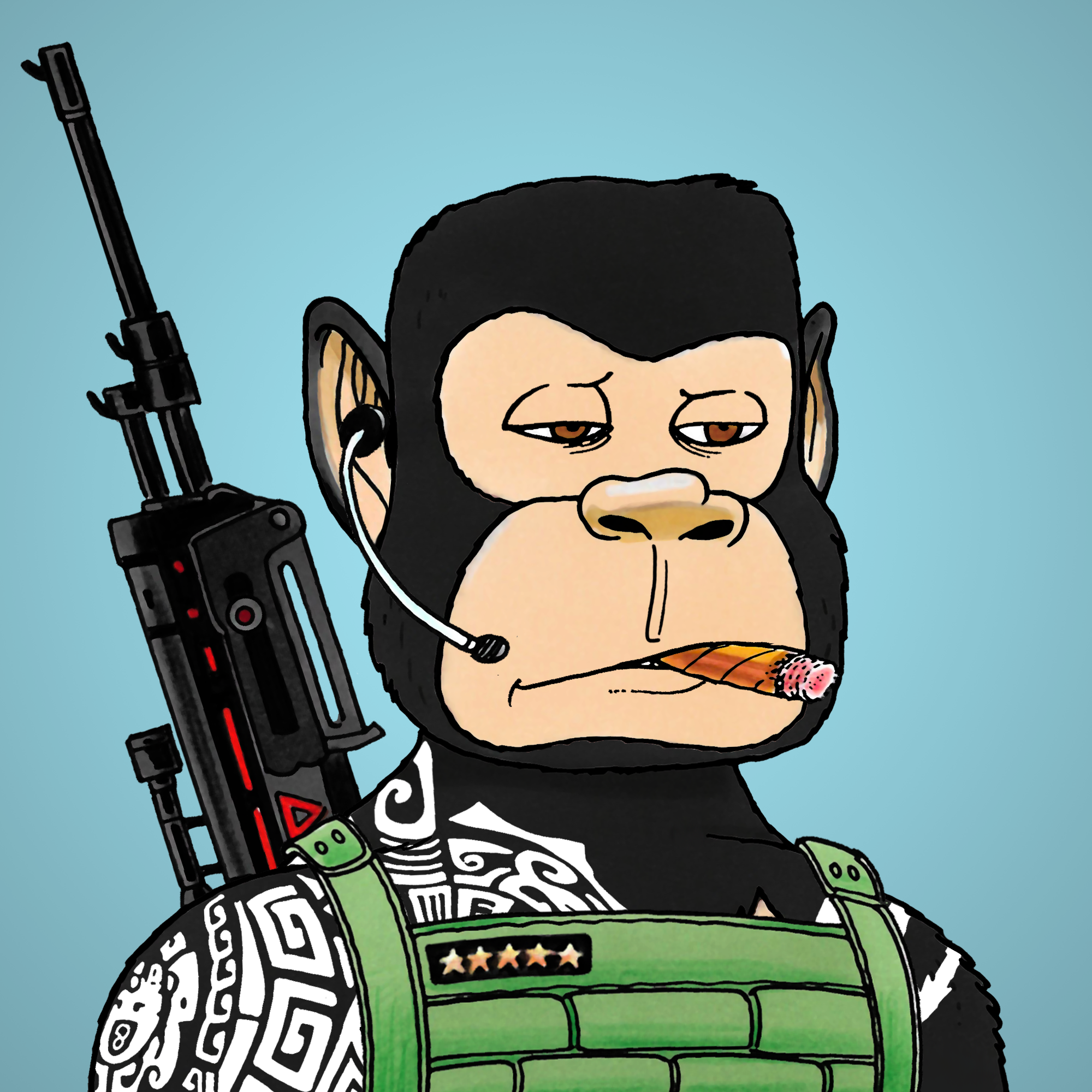 George Trosley - Jungle Freaks - Jungle Freak 1282 - NFT # 1282