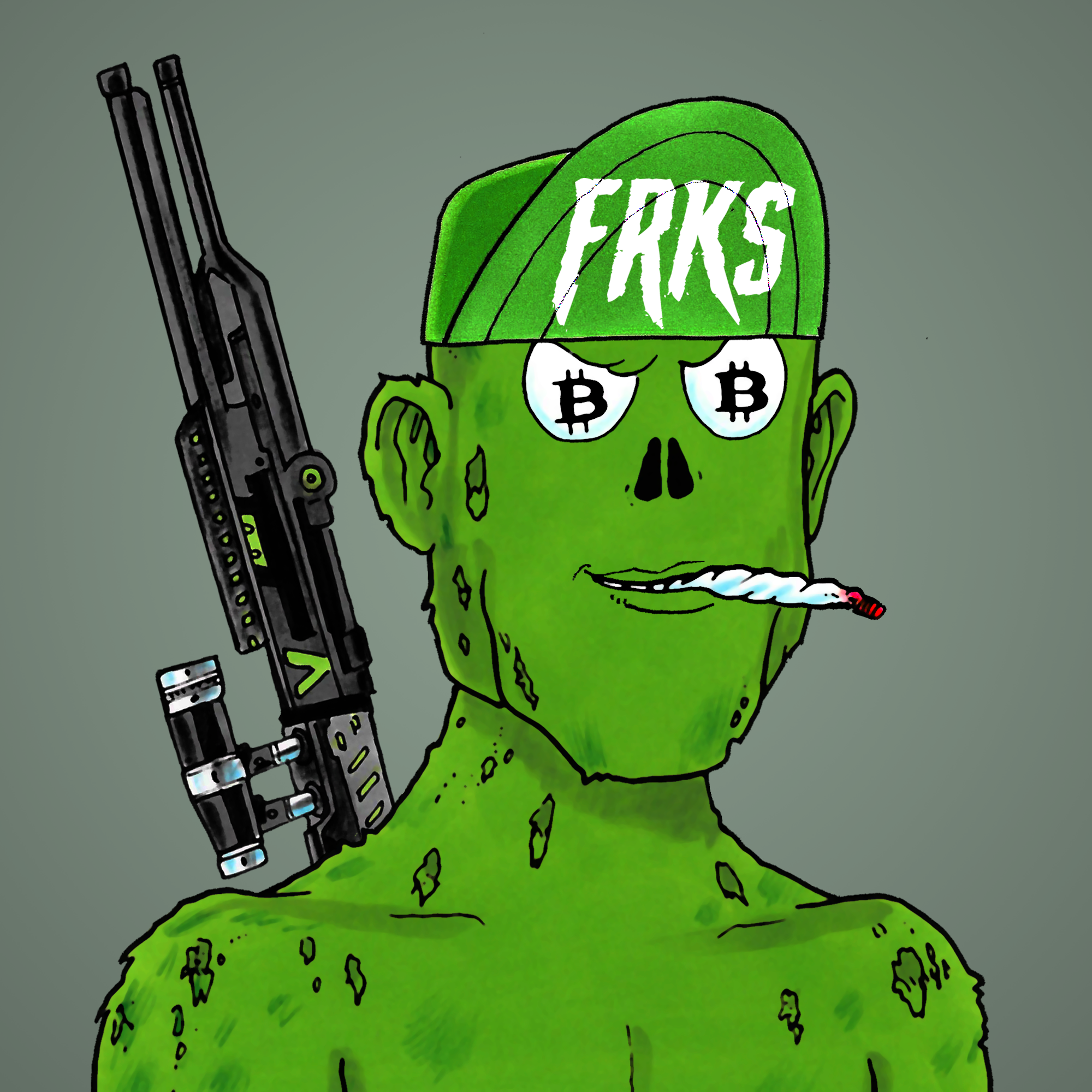 George Trosley - Jungle Freaks - Jungle Freak 1284 - NFT # 1284