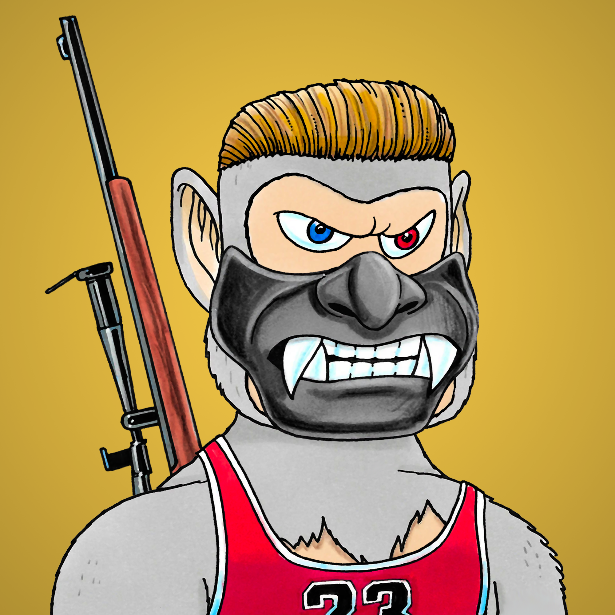 George Trosley - Jungle Freaks - Jungle Freak 1288 - NFT # 1288