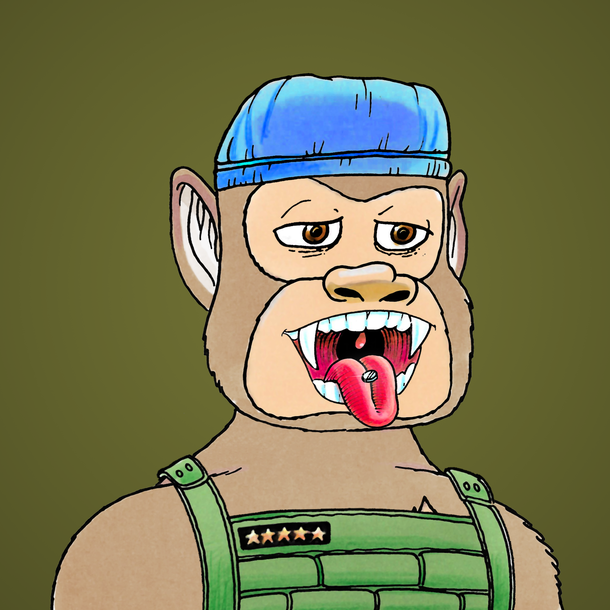 George Trosley - Jungle Freaks - Jungle Freak 1291 - NFT # 1291