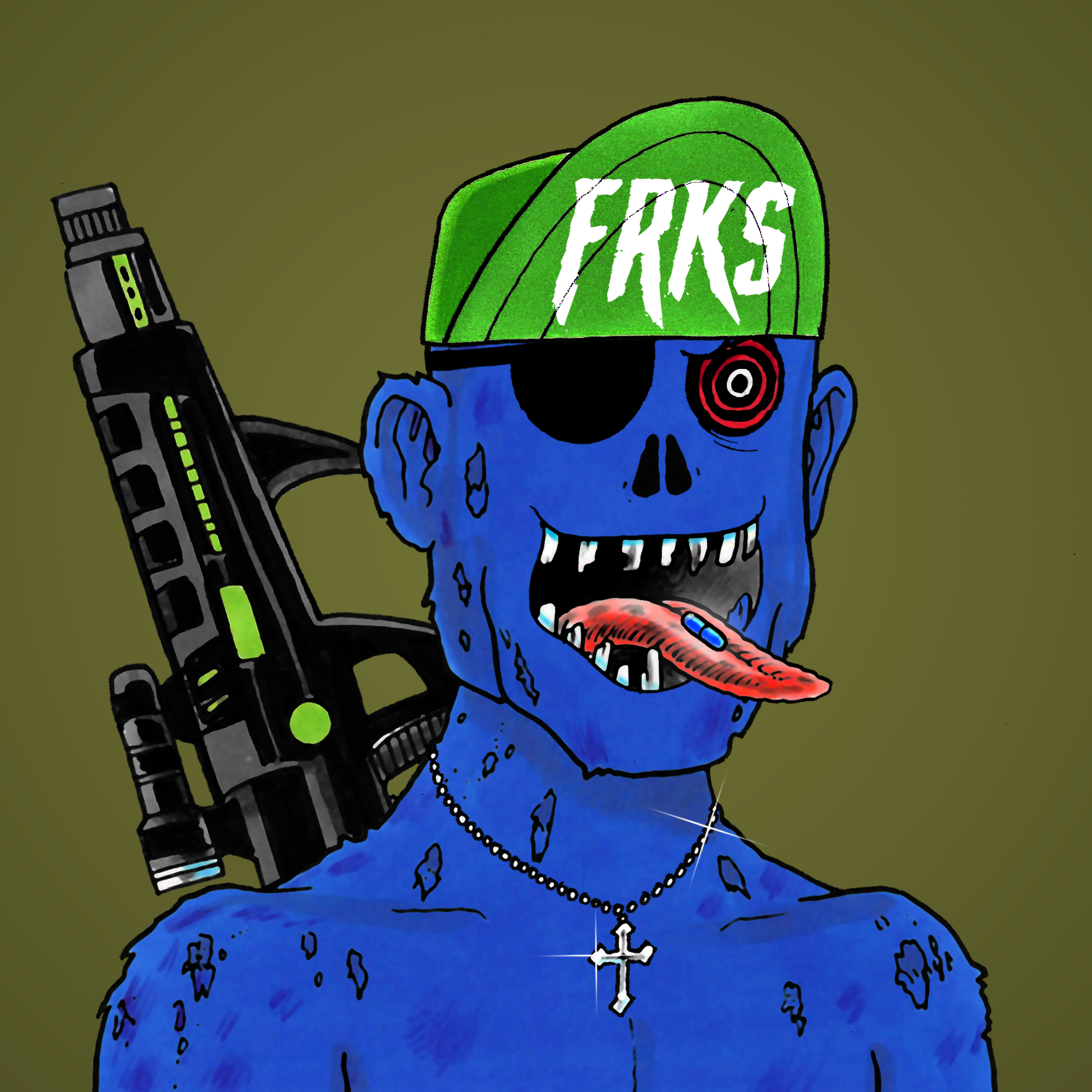 George Trosley - Jungle Freaks - Jungle Freak 1298 - NFT # 1298