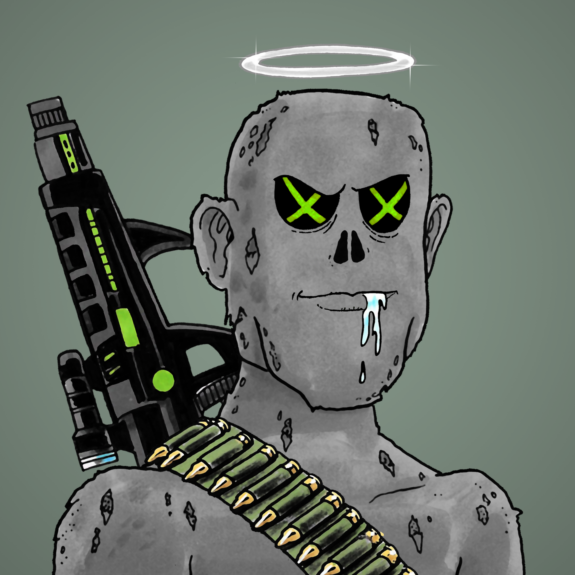 George Trosley - Jungle Freaks - Jungle Freak 1299 - NFT # 1299