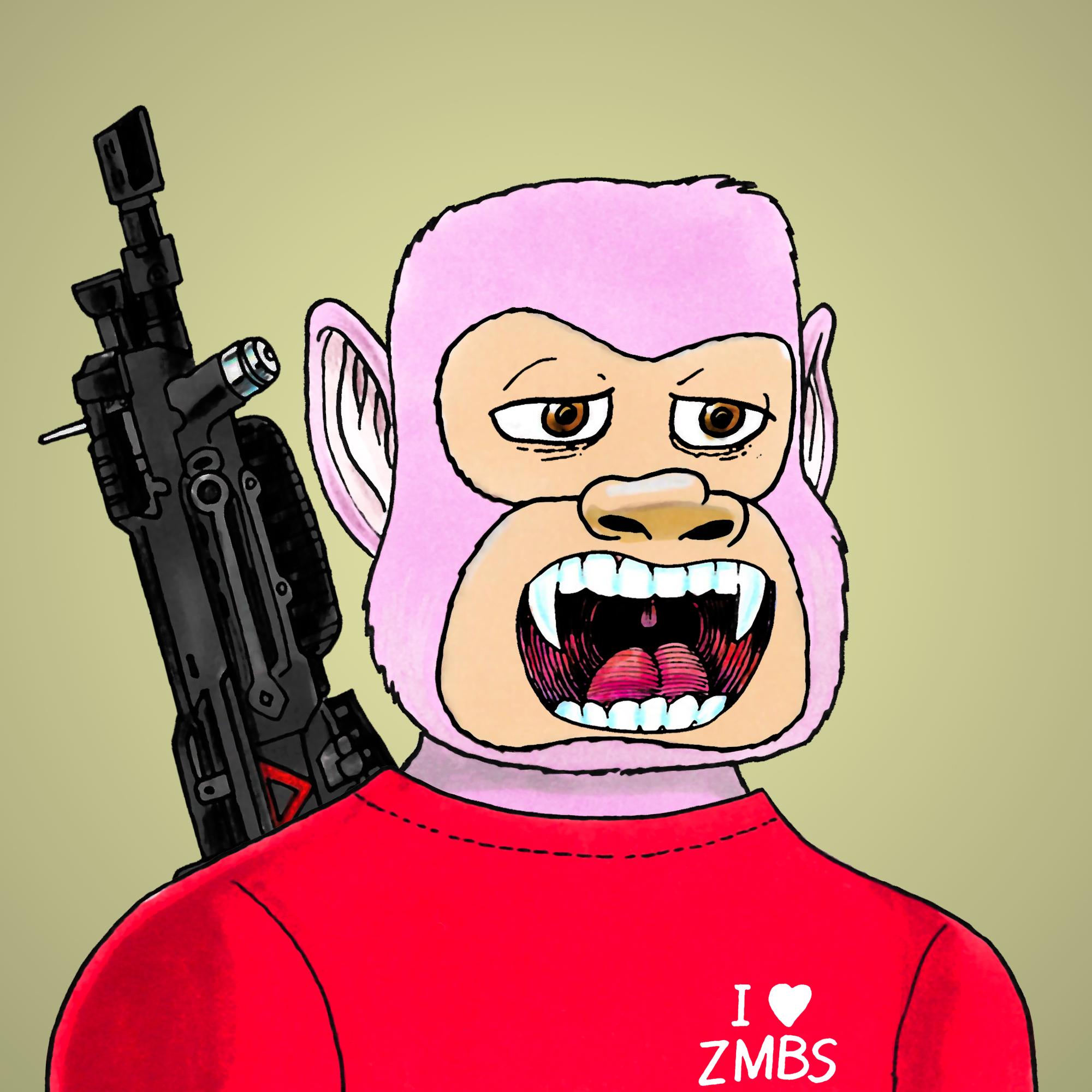 George Trosley - Jungle Freaks - Jungle Freak 13 - NFT # 13