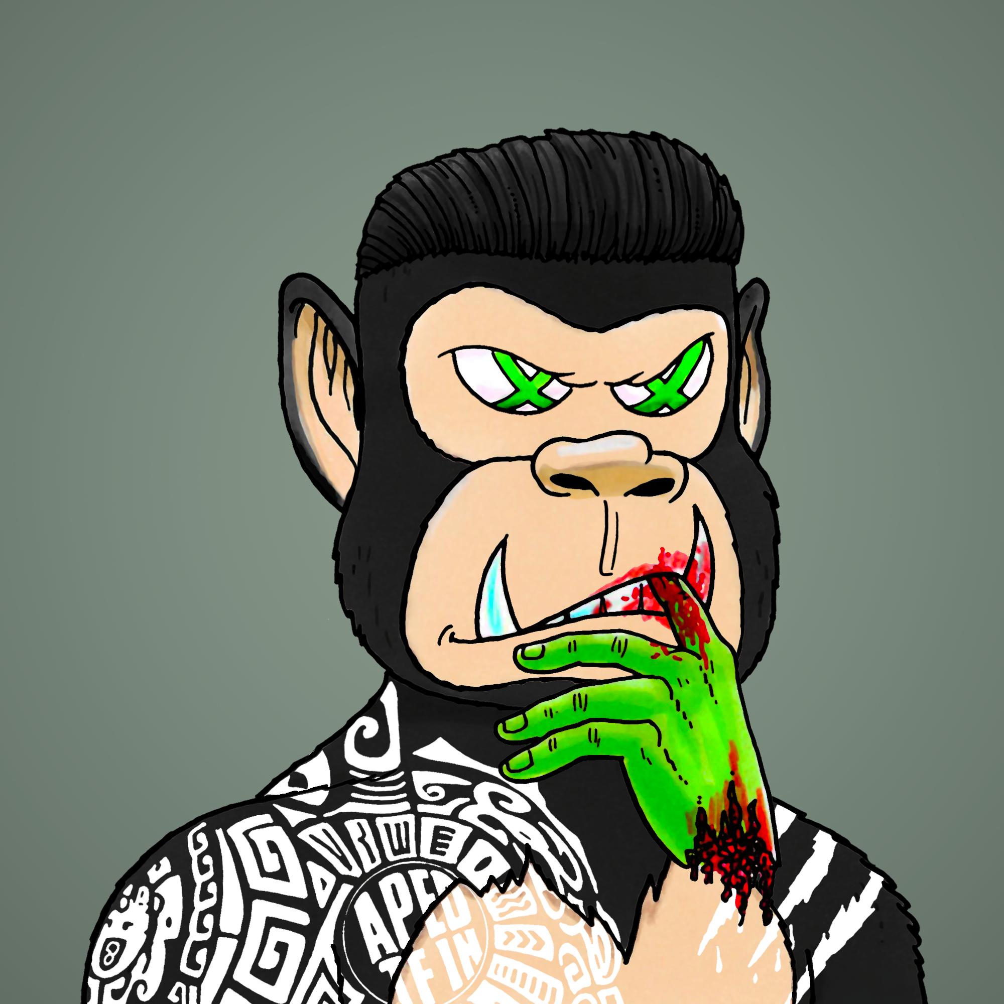 George Trosley - Jungle Freaks - Jungle Freak 1301 - NFT # 1301