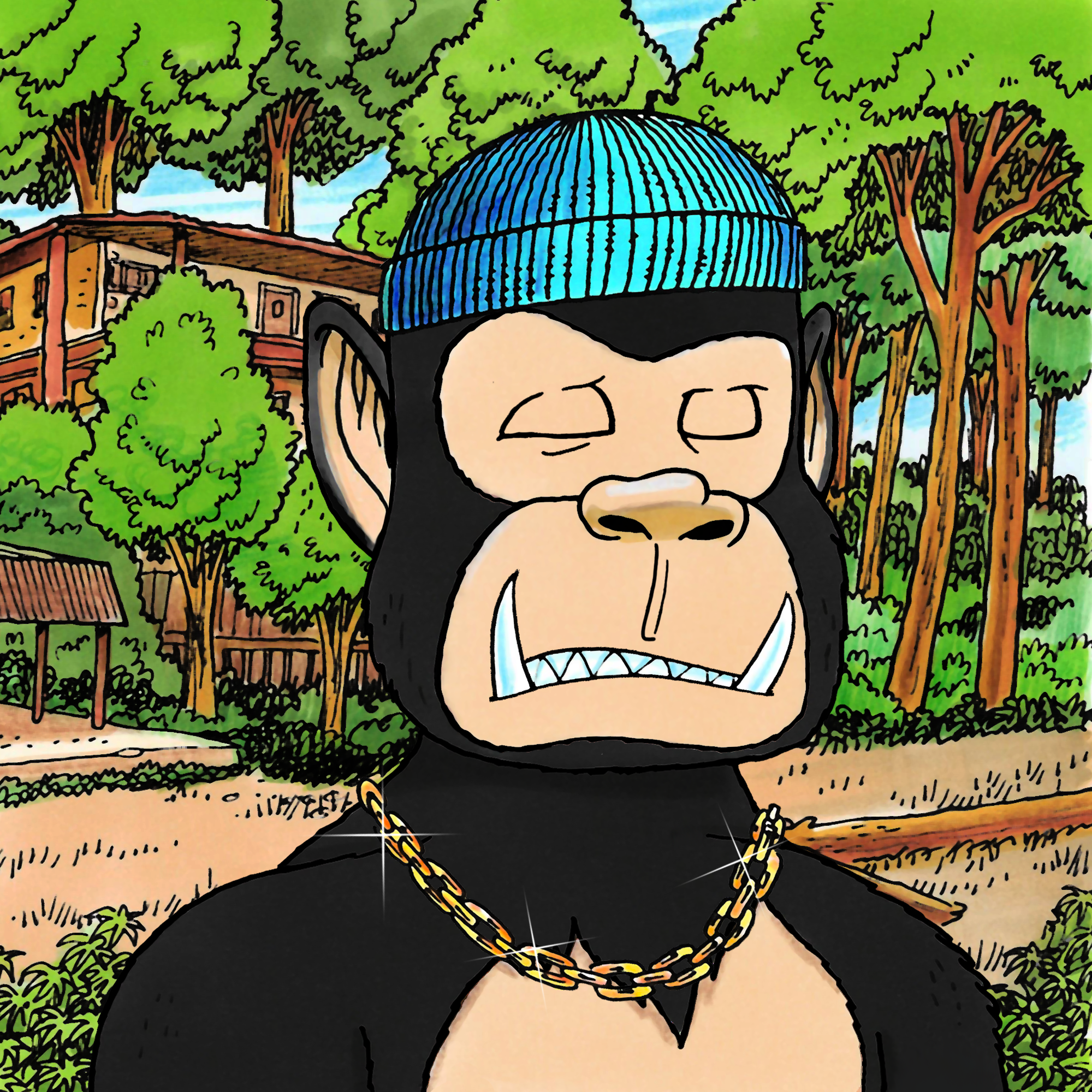 George Trosley - Jungle Freaks - Jungle Freak 1303 - NFT # 1303