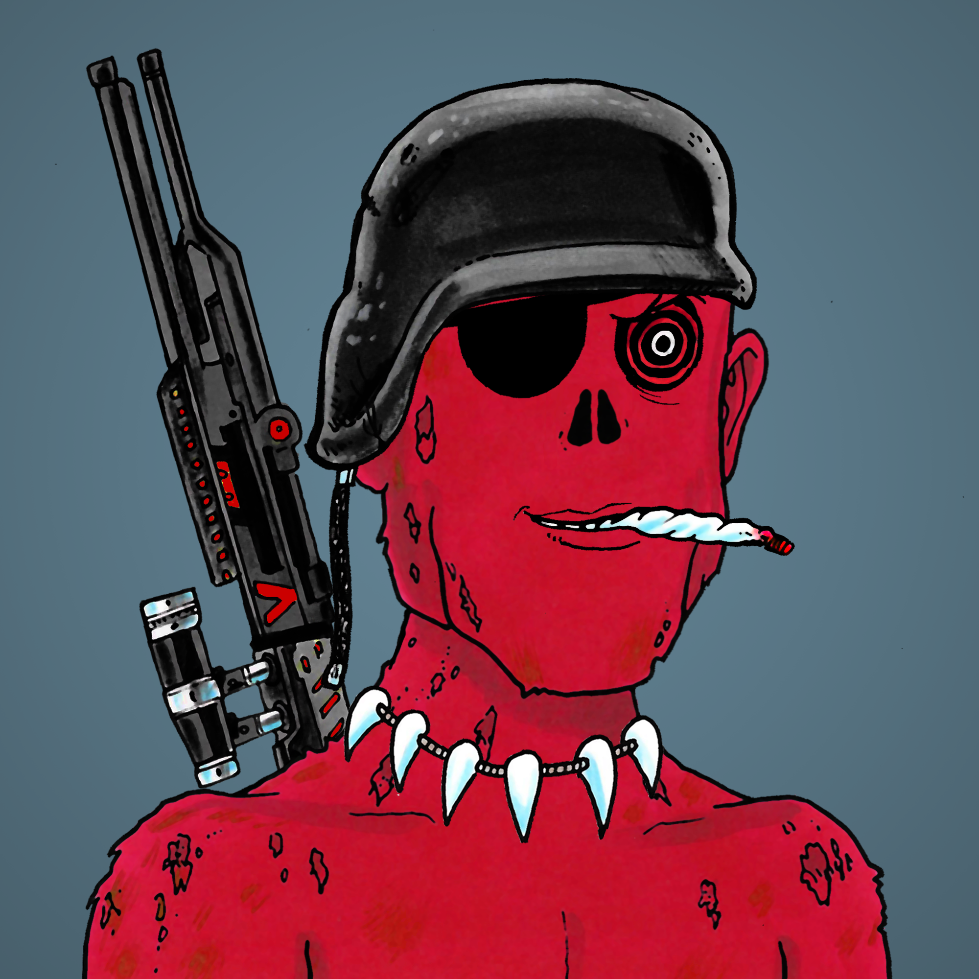 George Trosley - Jungle Freaks - Jungle Freak 1308 - NFT # 1308