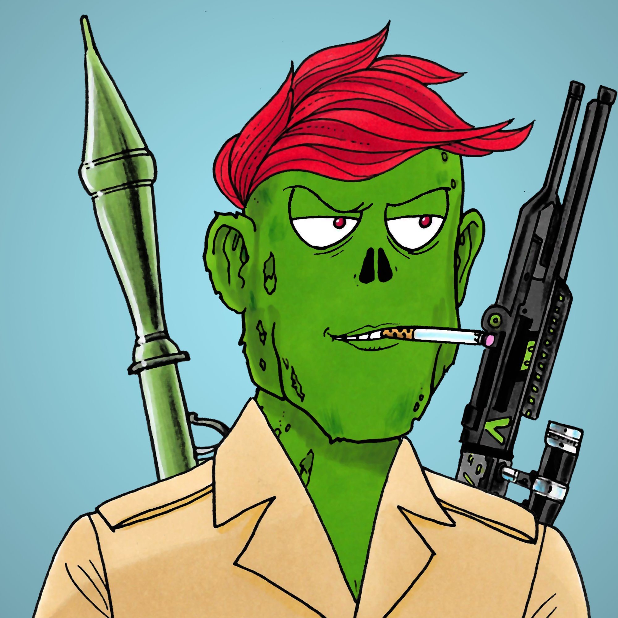 George Trosley - Jungle Freaks - Jungle Freak 1309 - NFT # 1309