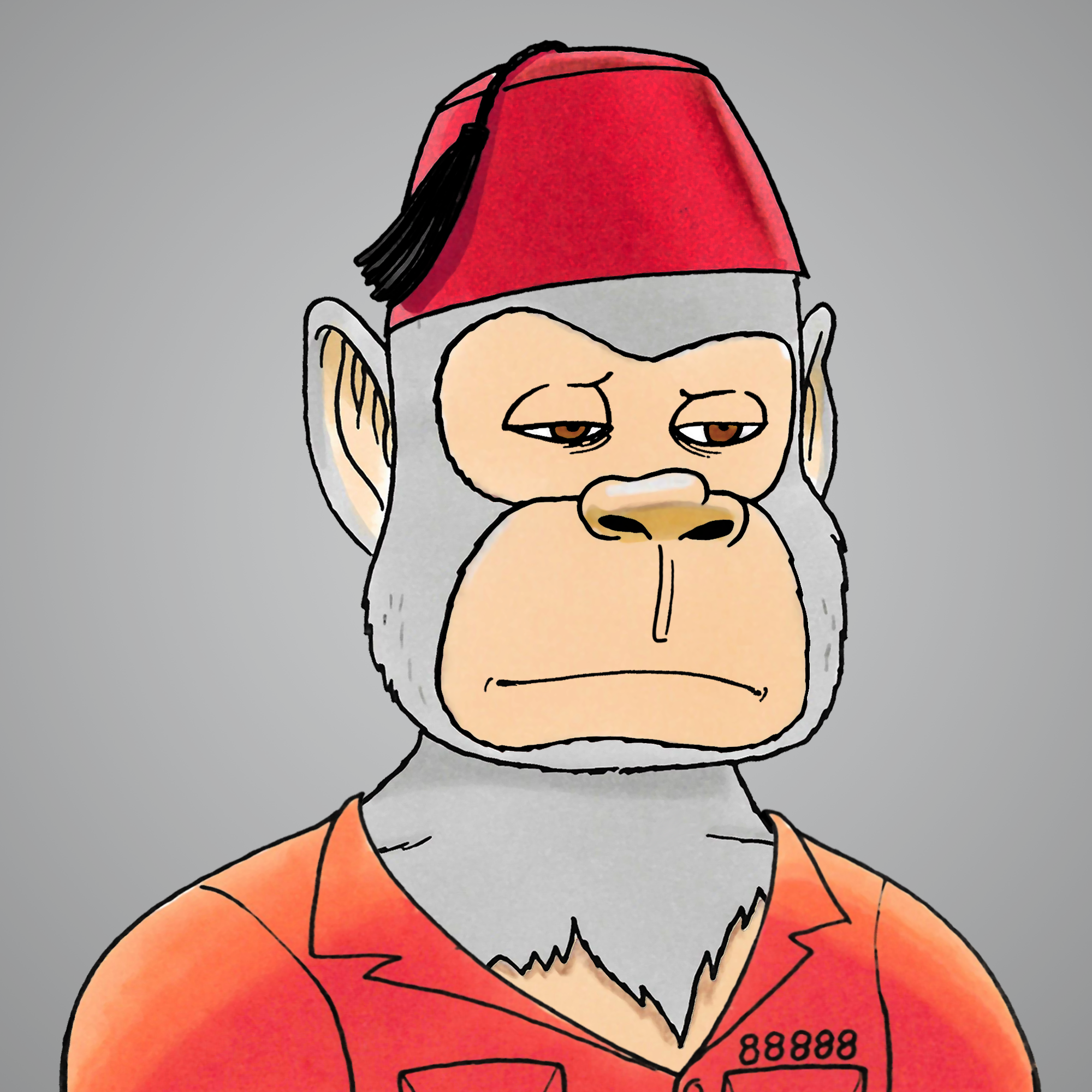 George Trosley - Jungle Freaks - Jungle Freak 1313 - NFT # 1313