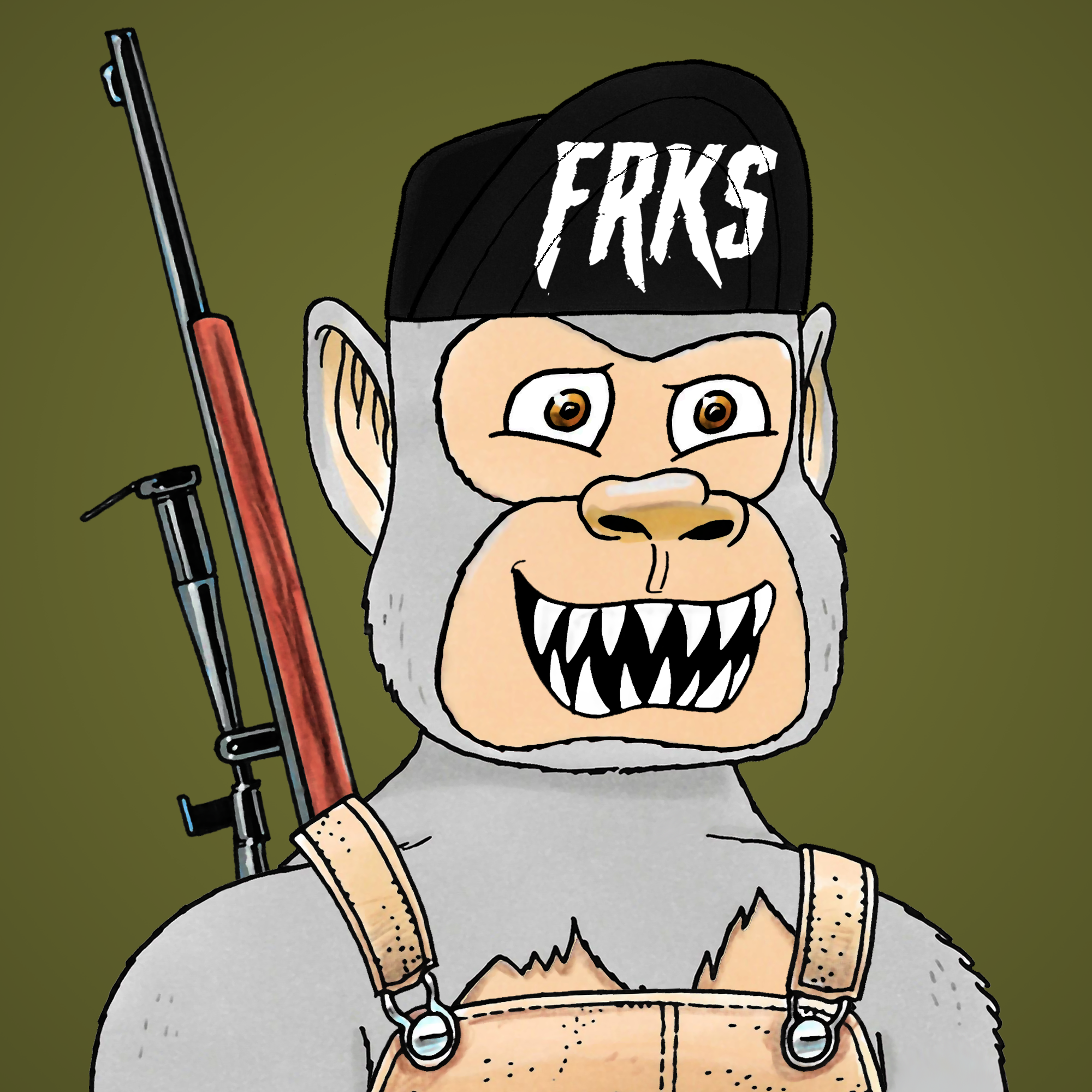 George Trosley - Jungle Freaks - Jungle Freak 1323 - NFT # 1323