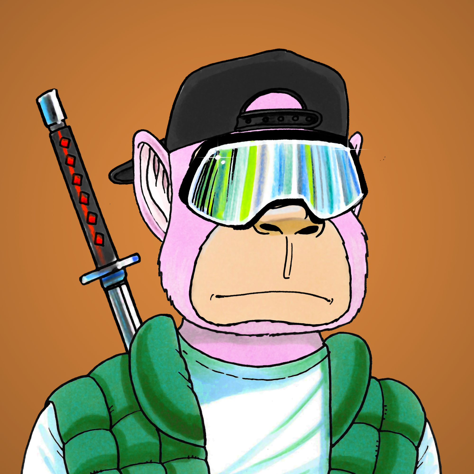 George Trosley - Jungle Freaks - Jungle Freak 1324 - NFT # 1324