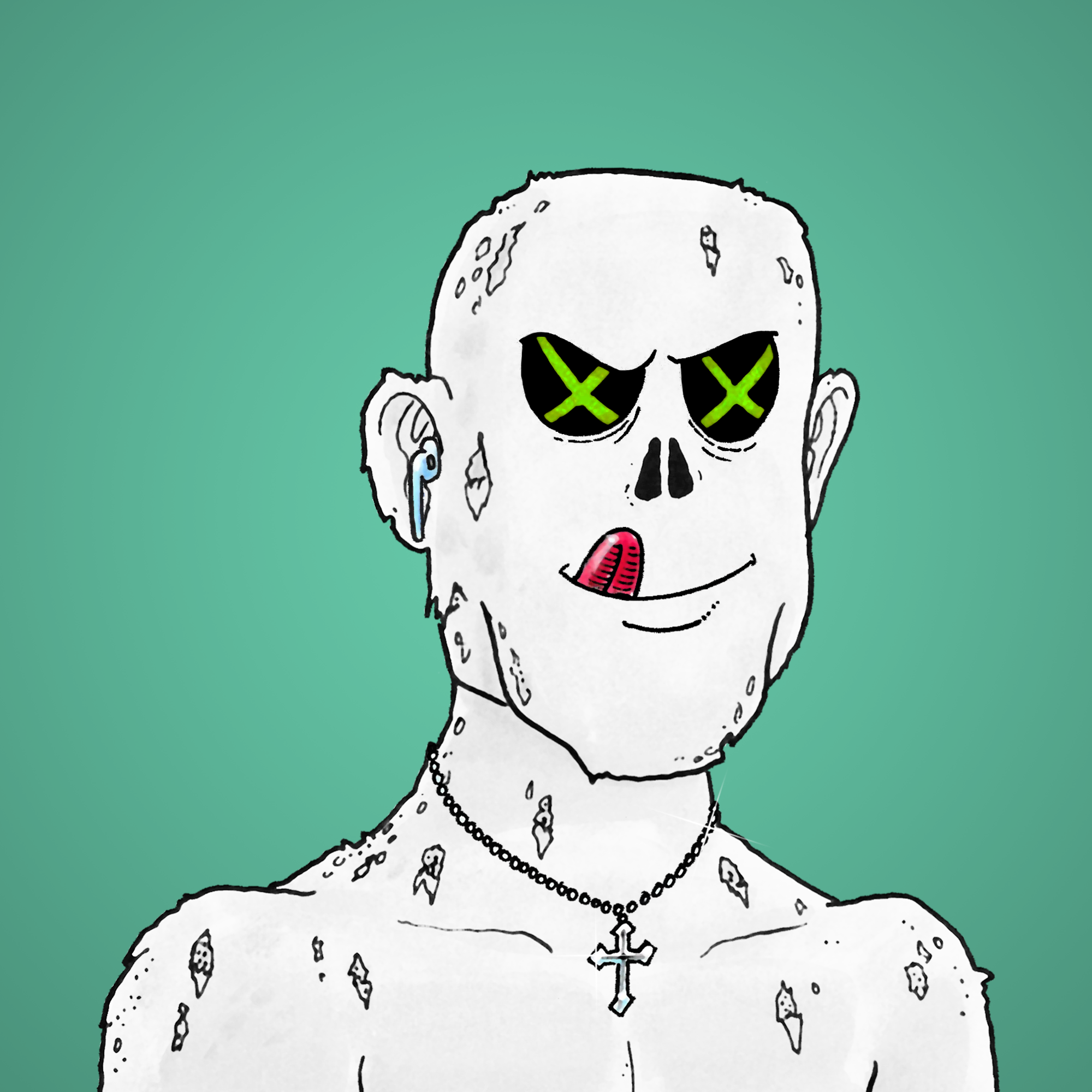 George Trosley - Jungle Freaks - Jungle Freak 1325 - NFT # 1325