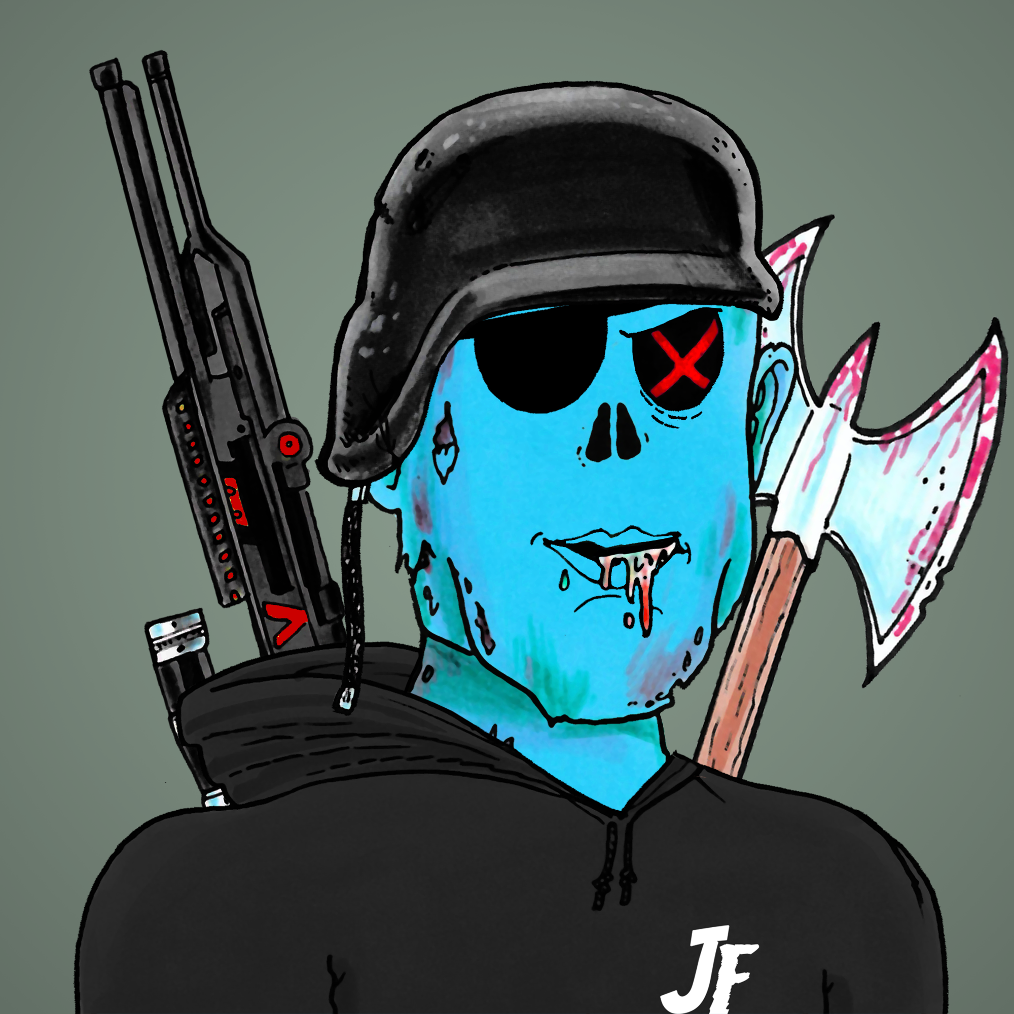 George Trosley - Jungle Freaks - Jungle Freak 1345 - NFT # 1345