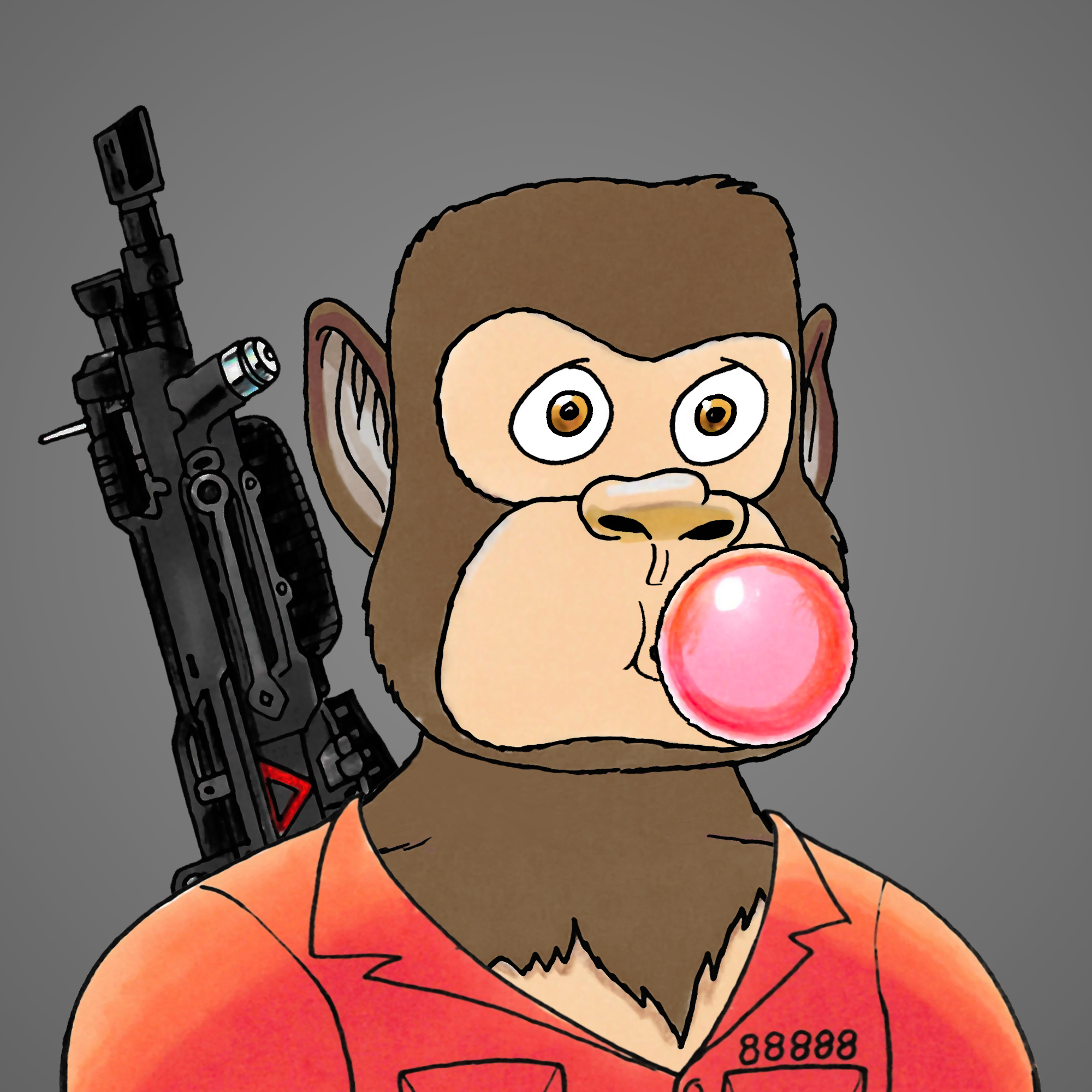 George Trosley - Jungle Freaks - Jungle Freak 1353 - NFT # 1353