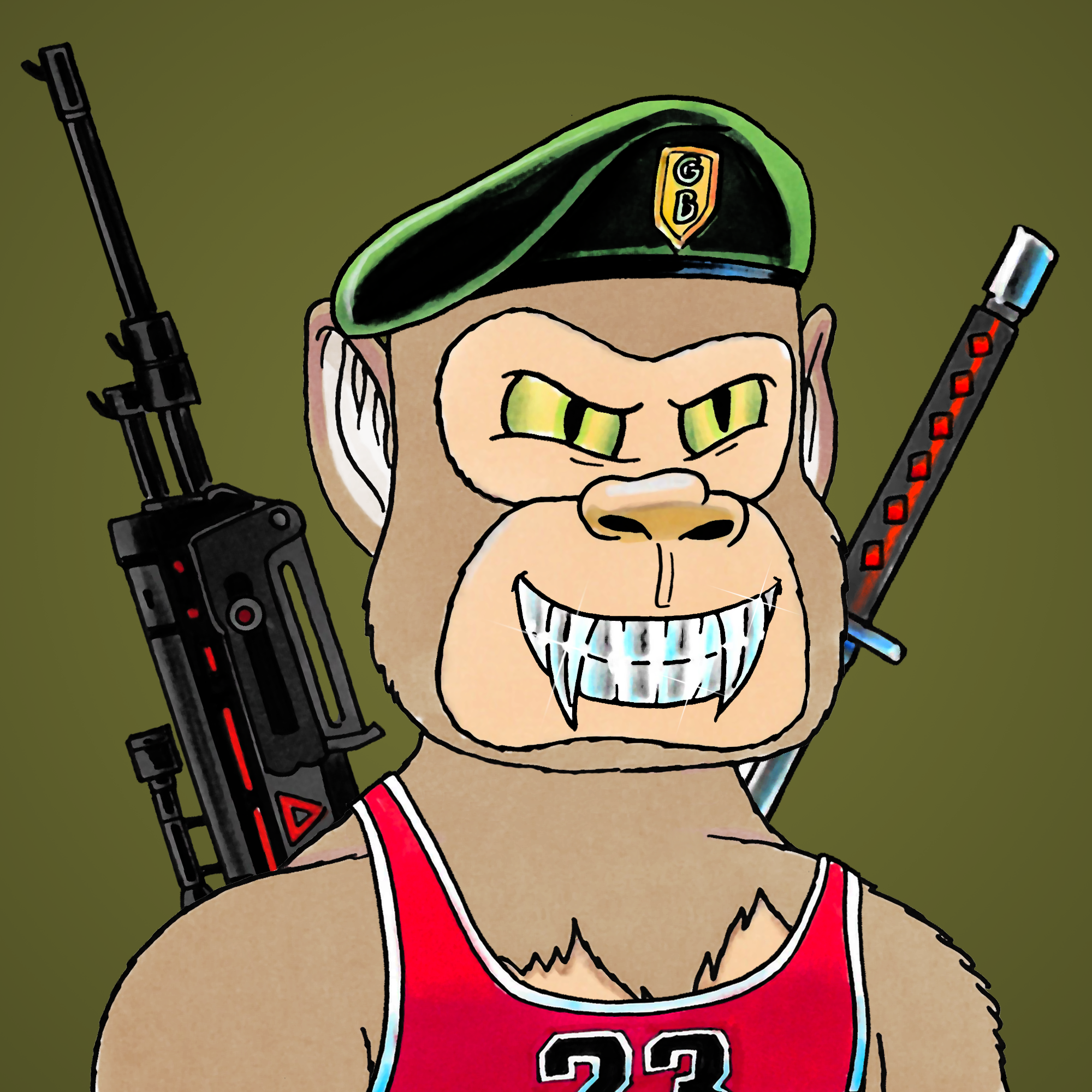 George Trosley - Jungle Freaks - Jungle Freak 1364 - NFT # 1364