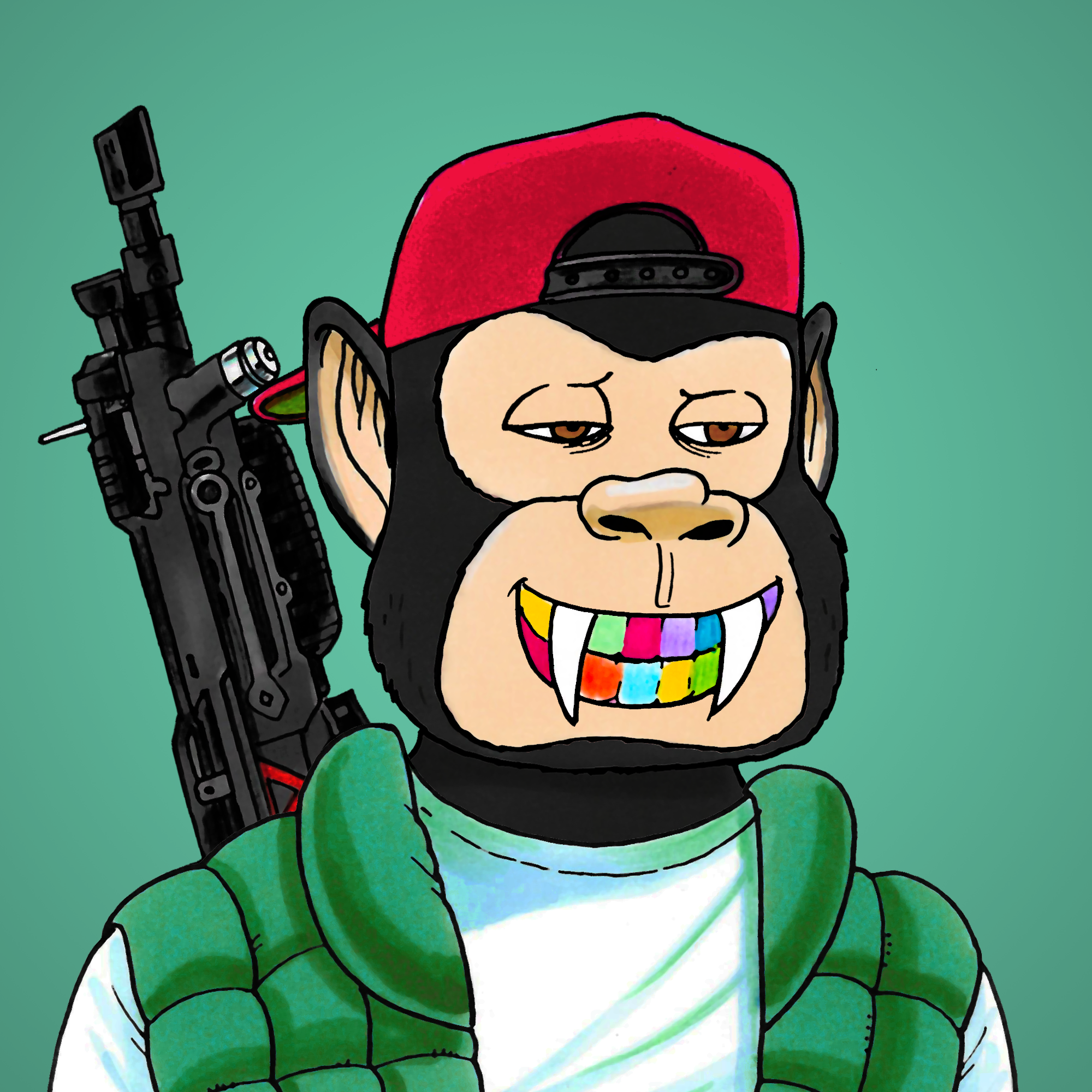 George Trosley - Jungle Freaks - Jungle Freak 1366 - NFT # 1366