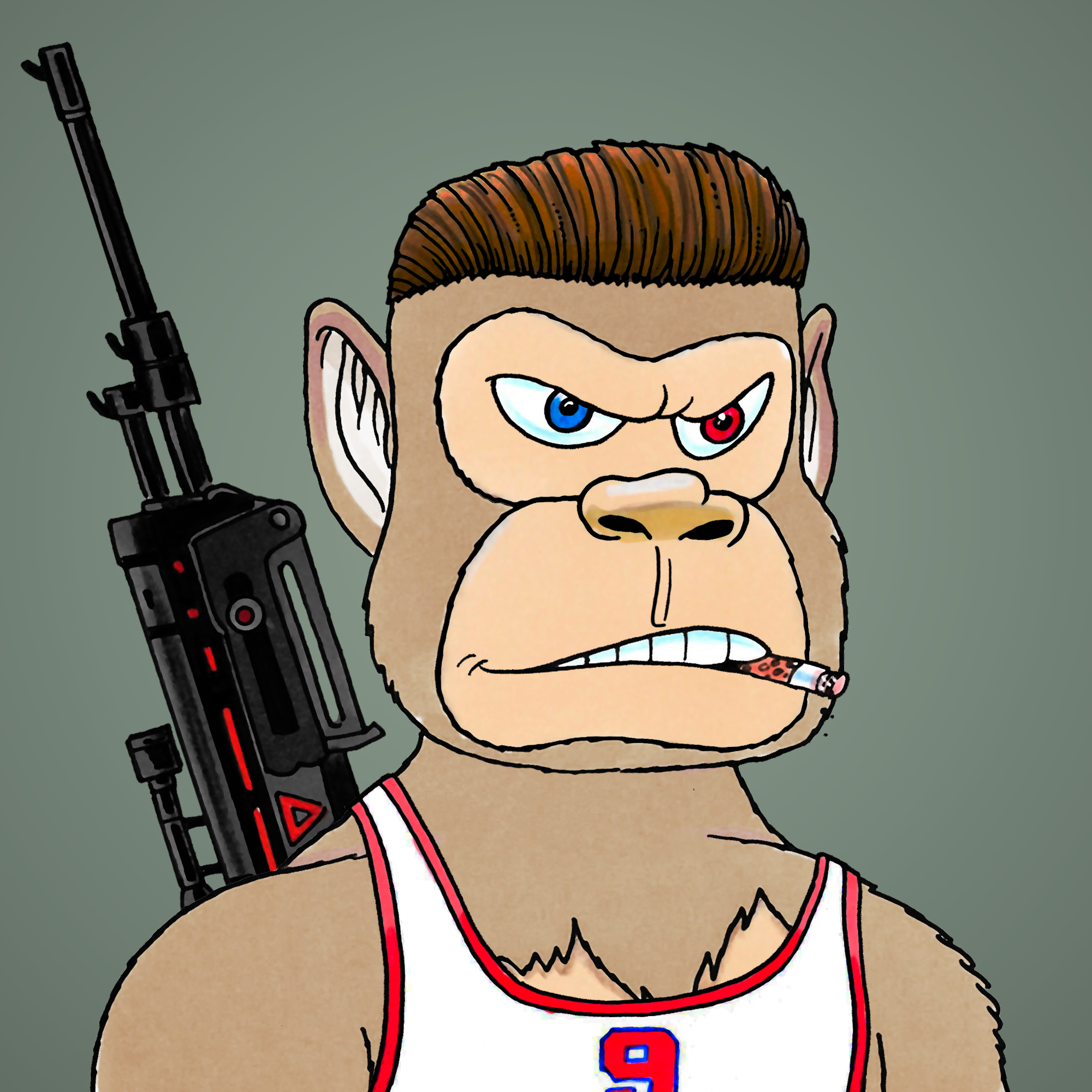 George Trosley - Jungle Freaks - Jungle Freak 1367 - NFT # 1367