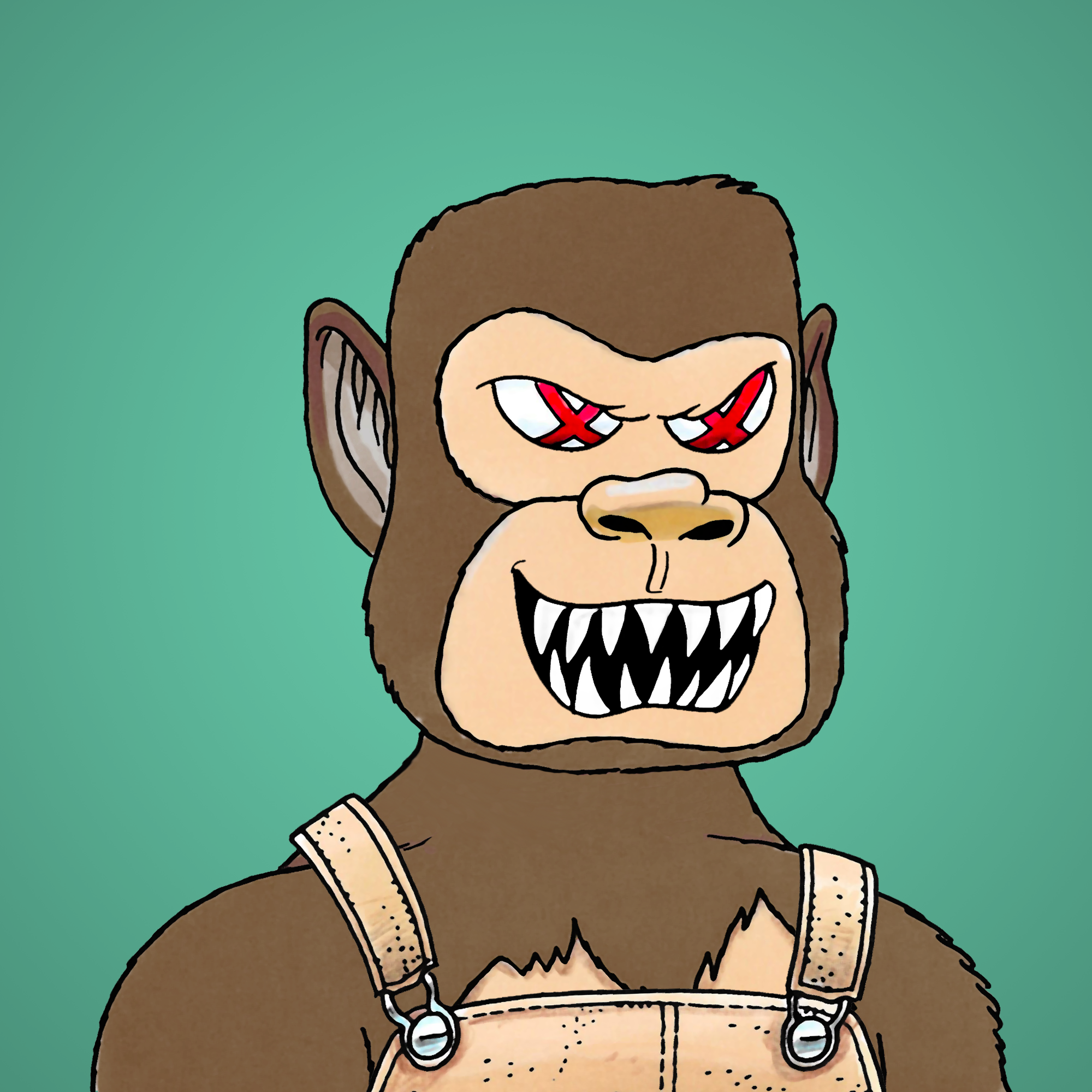 George Trosley - Jungle Freaks - Jungle Freak 1370 - NFT # 1370