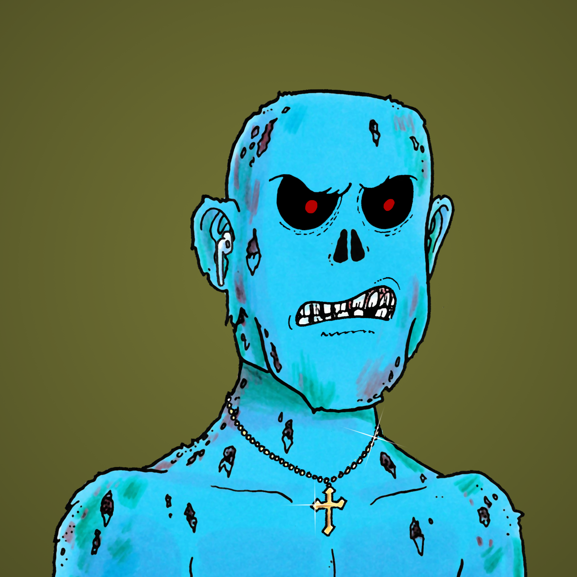 George Trosley - Jungle Freaks - Jungle Freak 1371 - NFT # 1371