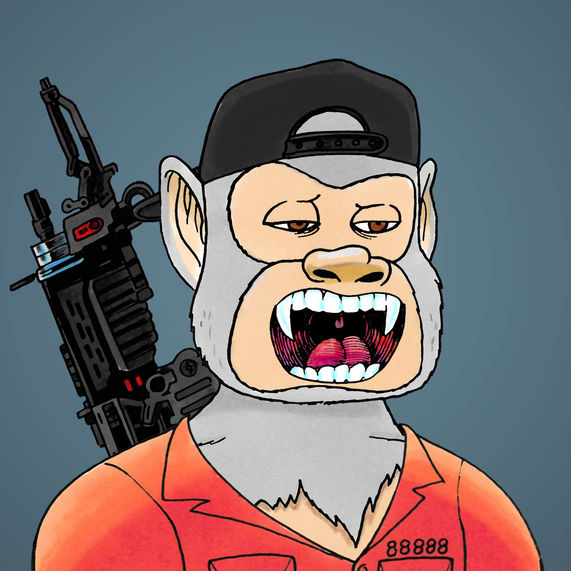 George Trosley - Jungle Freaks - Jungle Freak 1374 - NFT # 1374