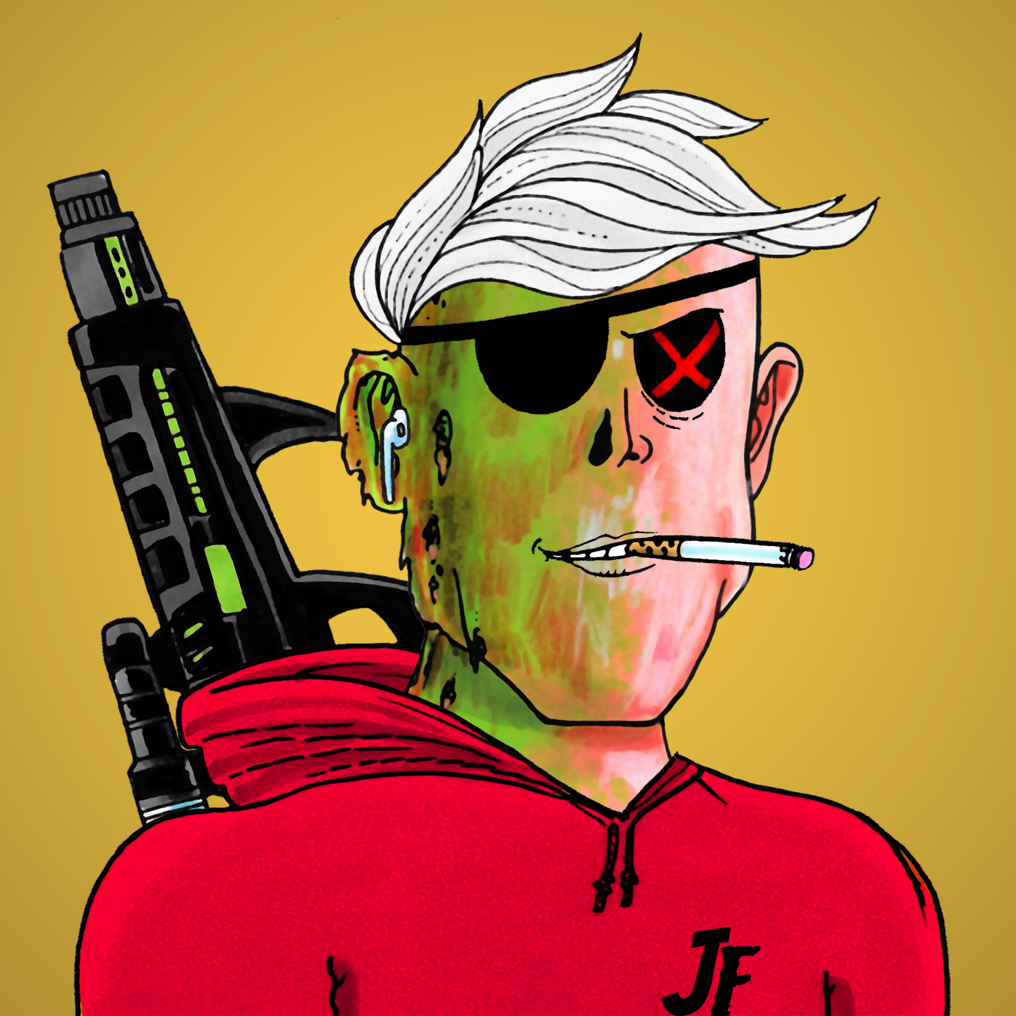 George Trosley - Jungle Freaks - Jungle Freak 1375 - NFT # 1375