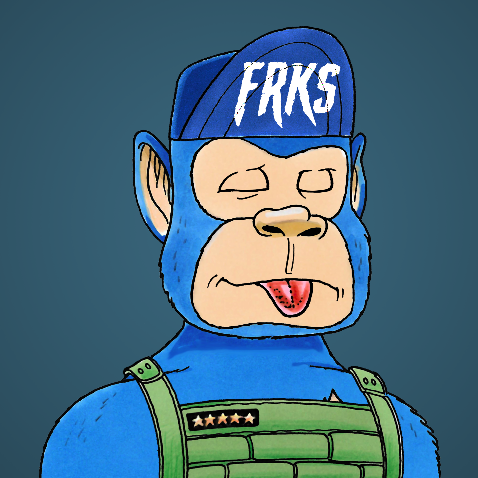 George Trosley - Jungle Freaks - Jungle Freak 1376 - NFT # 1376