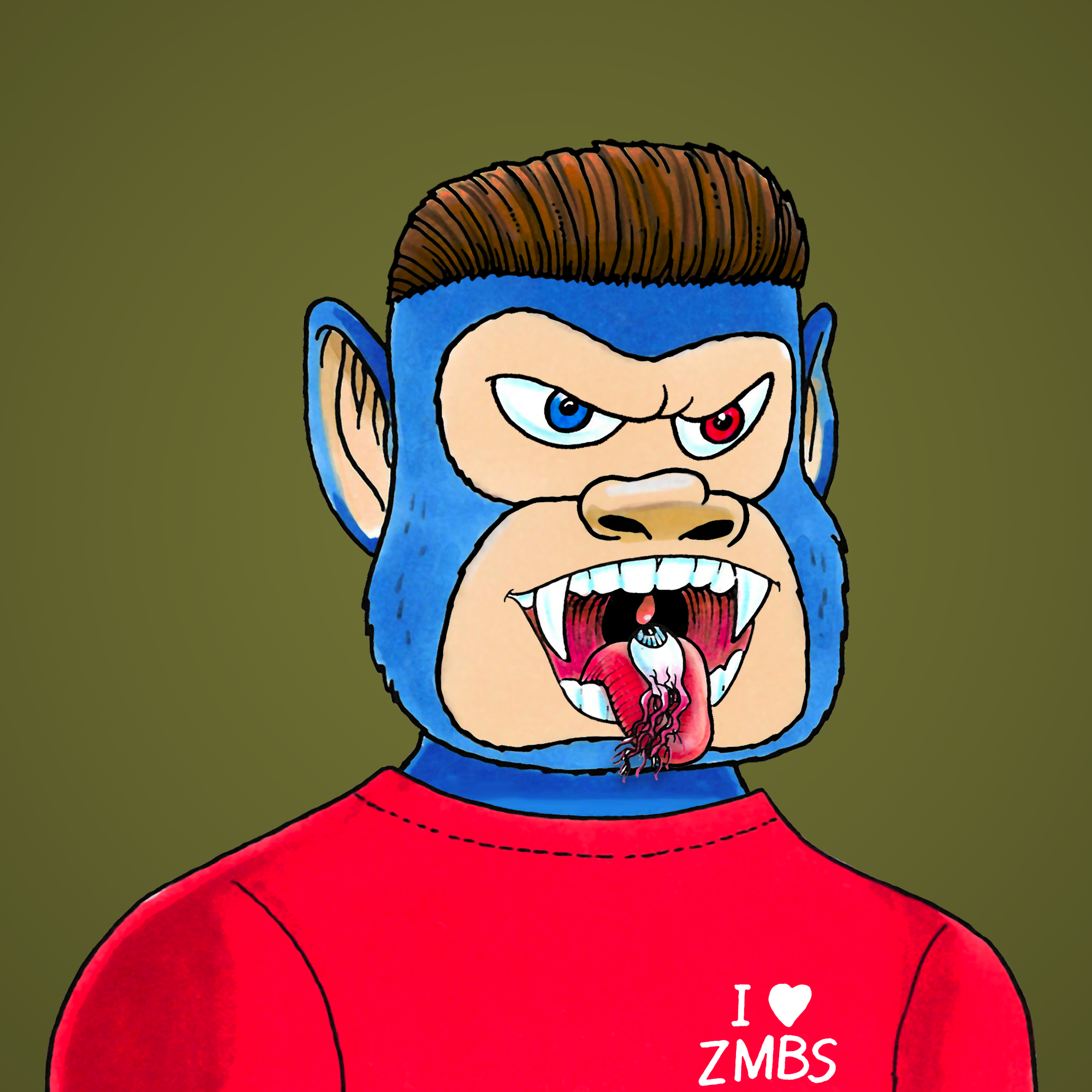 George Trosley - Jungle Freaks - Jungle Freak 1379 - NFT # 1379