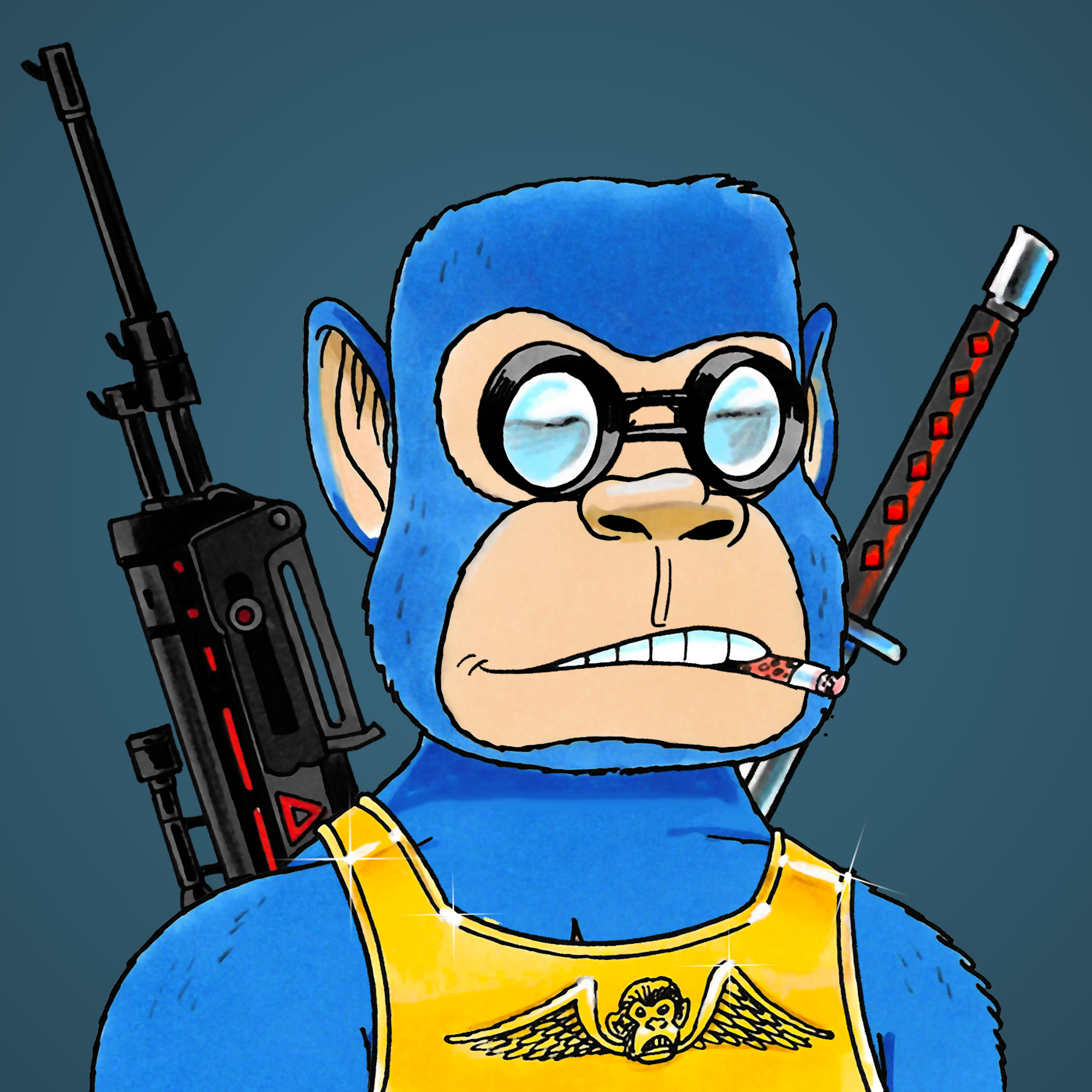 George Trosley - Jungle Freaks - Jungle Freak 1380 - NFT # 1380