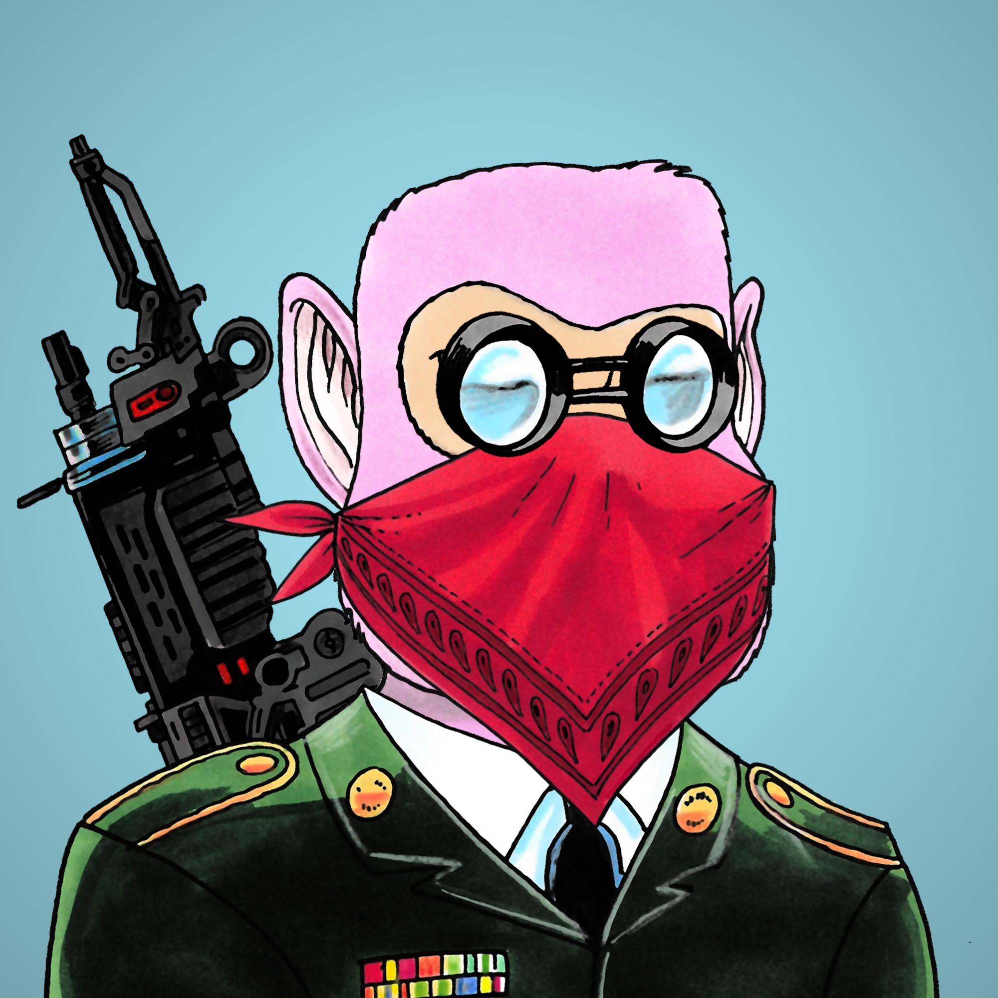 George Trosley - Jungle Freaks - Jungle Freak 1382 - NFT # 1382