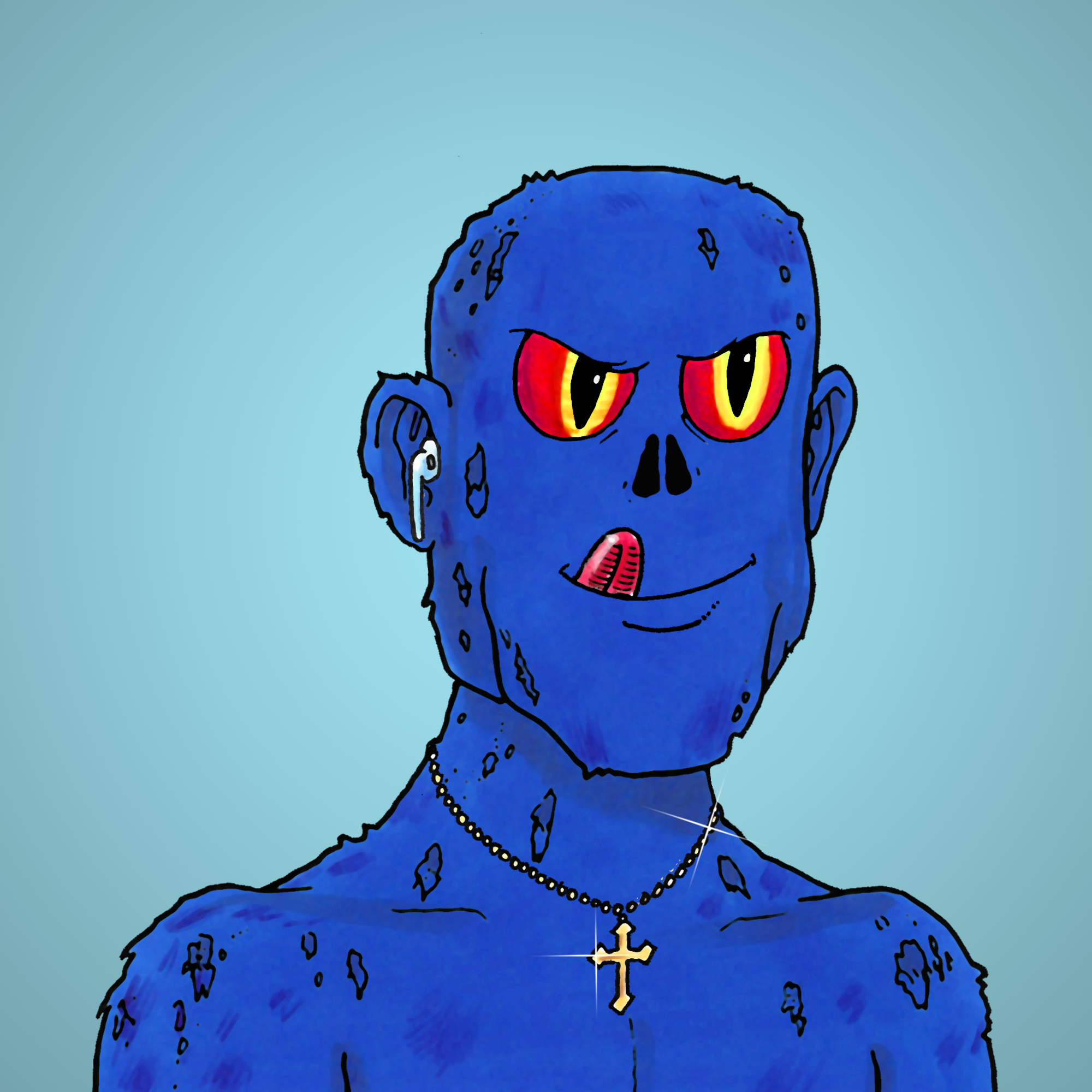 George Trosley - Jungle Freaks - Jungle Freak 1384 - NFT # 1384